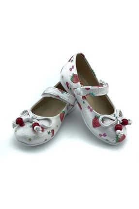 Çilek Desen Kız Çocuk Babet MNK0060