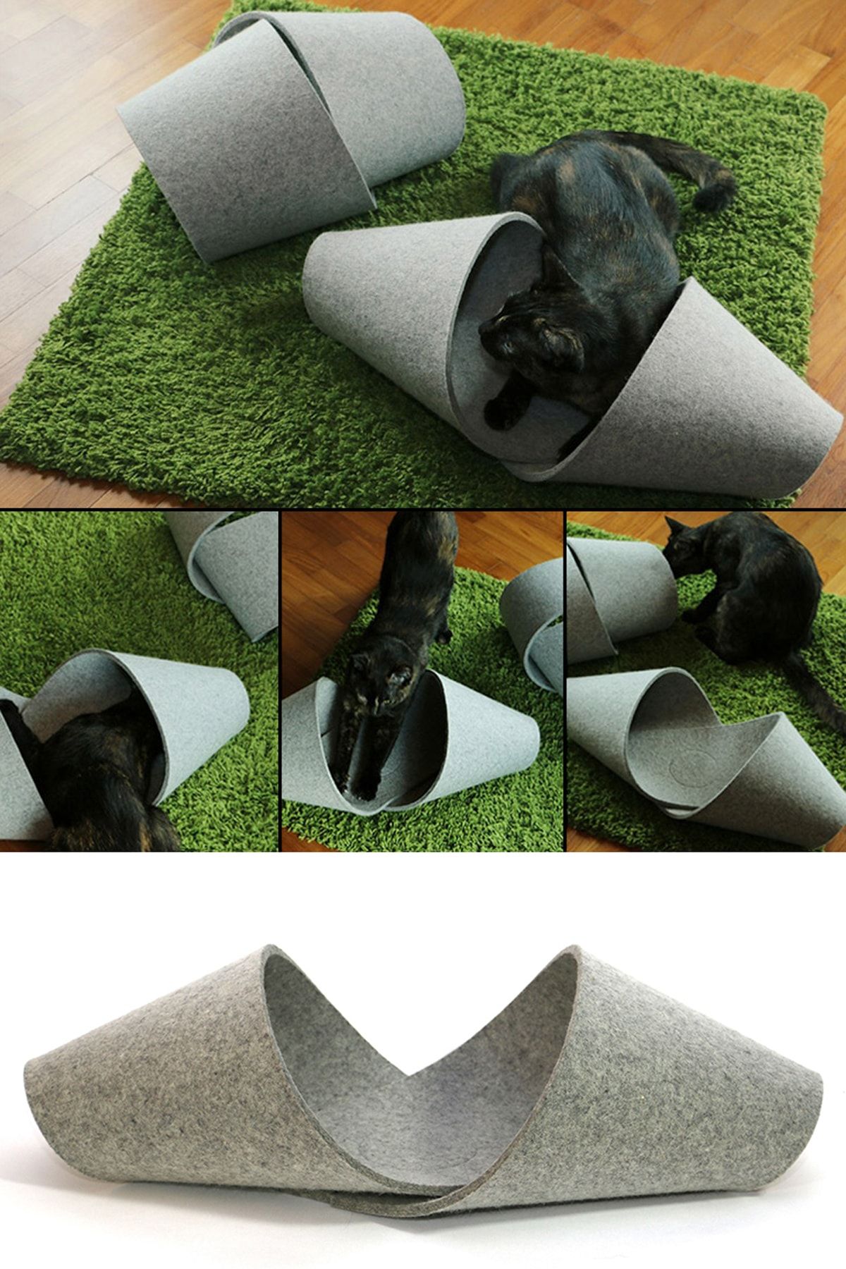 UTKU TASARIM-Tobi Cat Tunnel Functional Pet Toy Hiding Tunnel Cat Play House Cat Toy 1