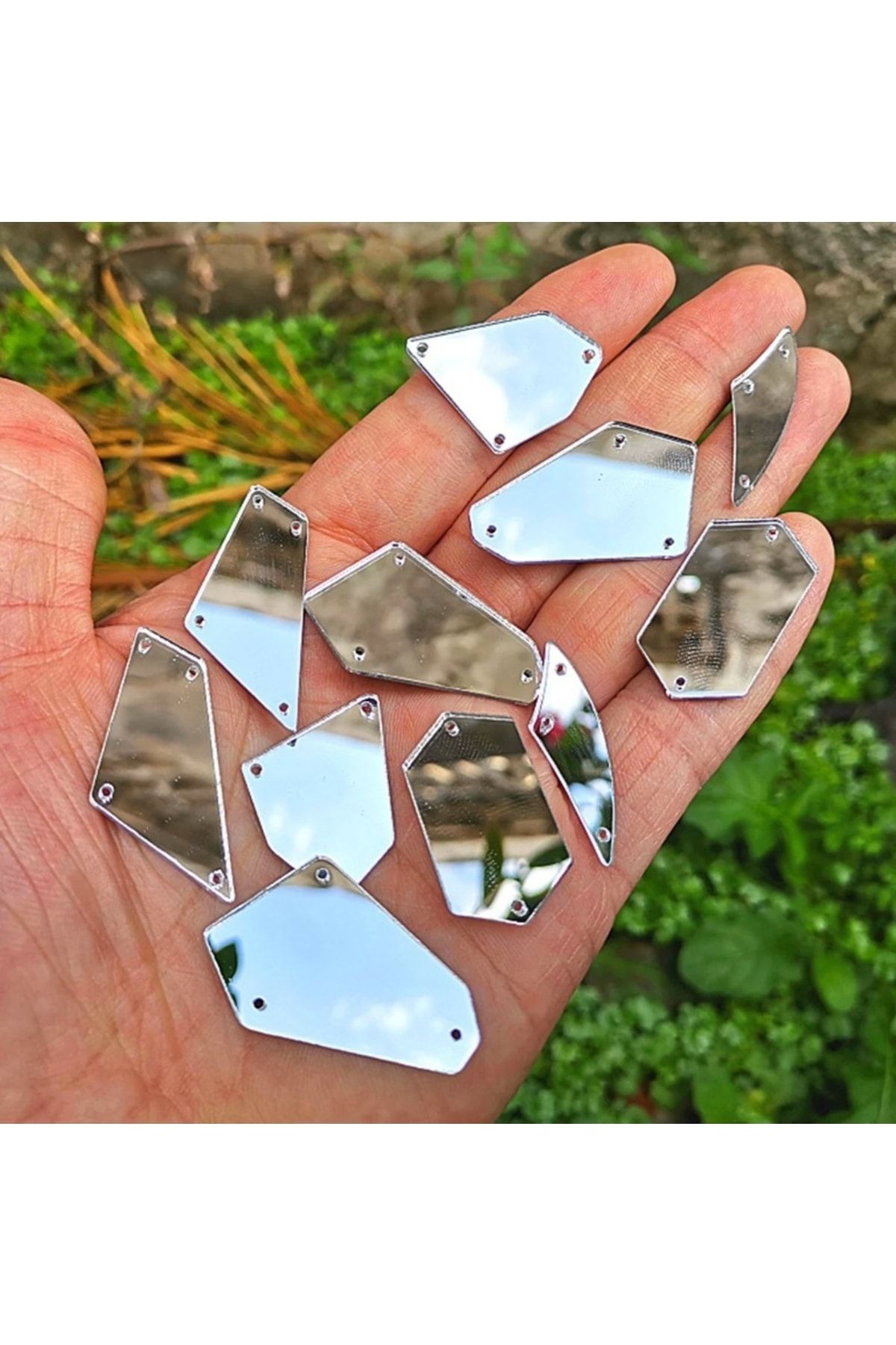 Genel Markalar Metalik Parlak Aynalı 4cm 100 Adet Dekoratif Model