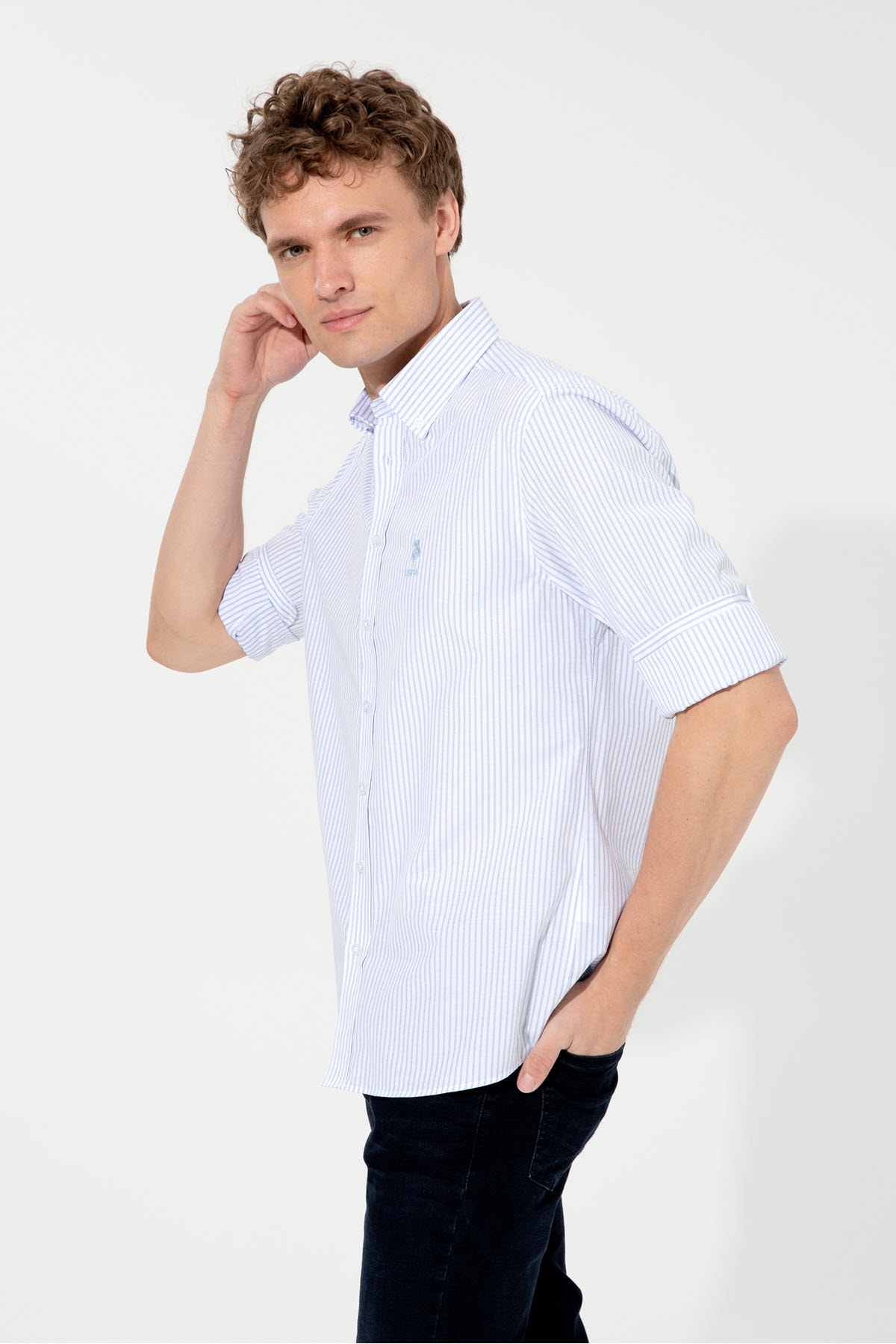 U.S. Polo Assn. Mavi Erkek Gömlek — آبی G081SZ004.000.1377631