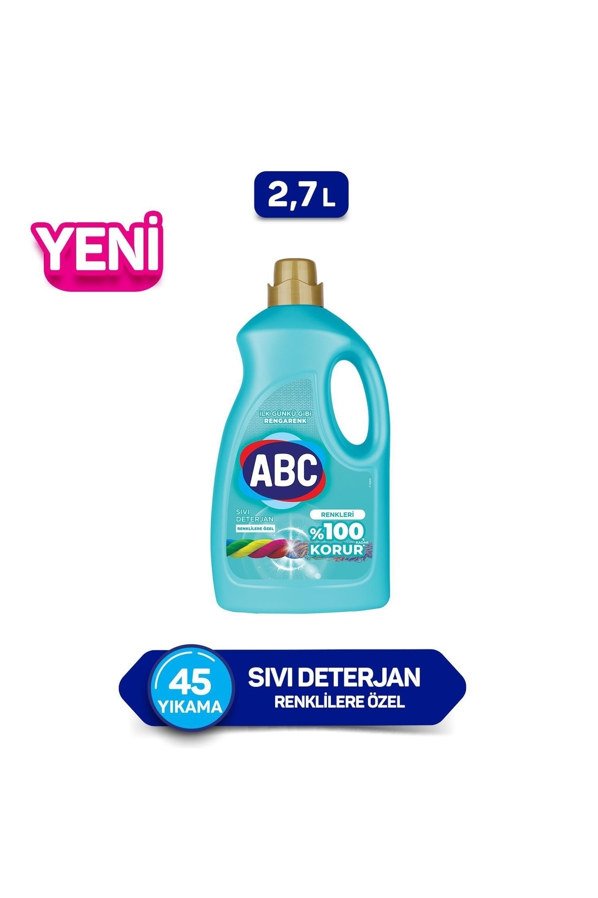 ABC Renklilere Özel Sıvı Deterjan 2.7 lt