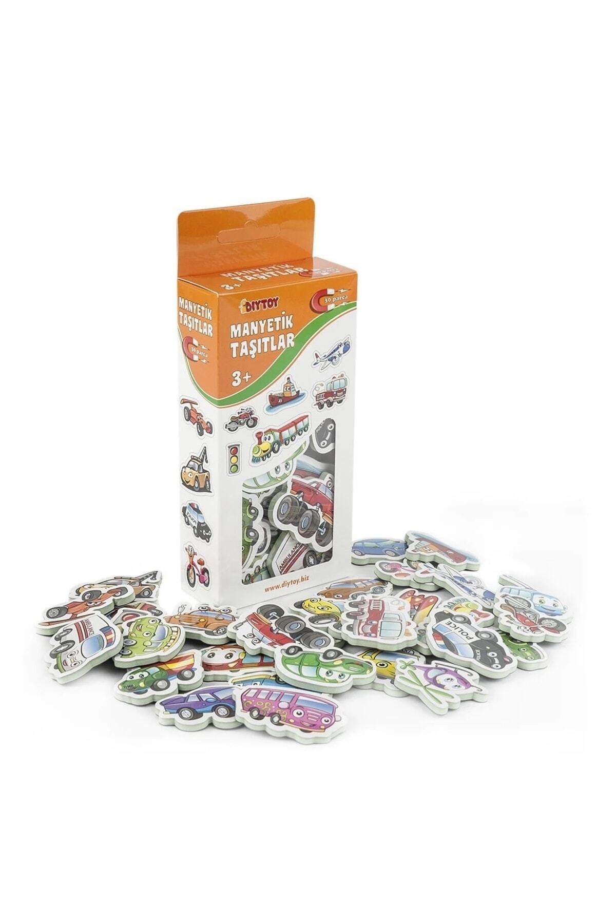 Manyetik Sayılar + Taşıtlar Set Mıknatıslı Aktivite Kartları 3+ Yaş 2li Set