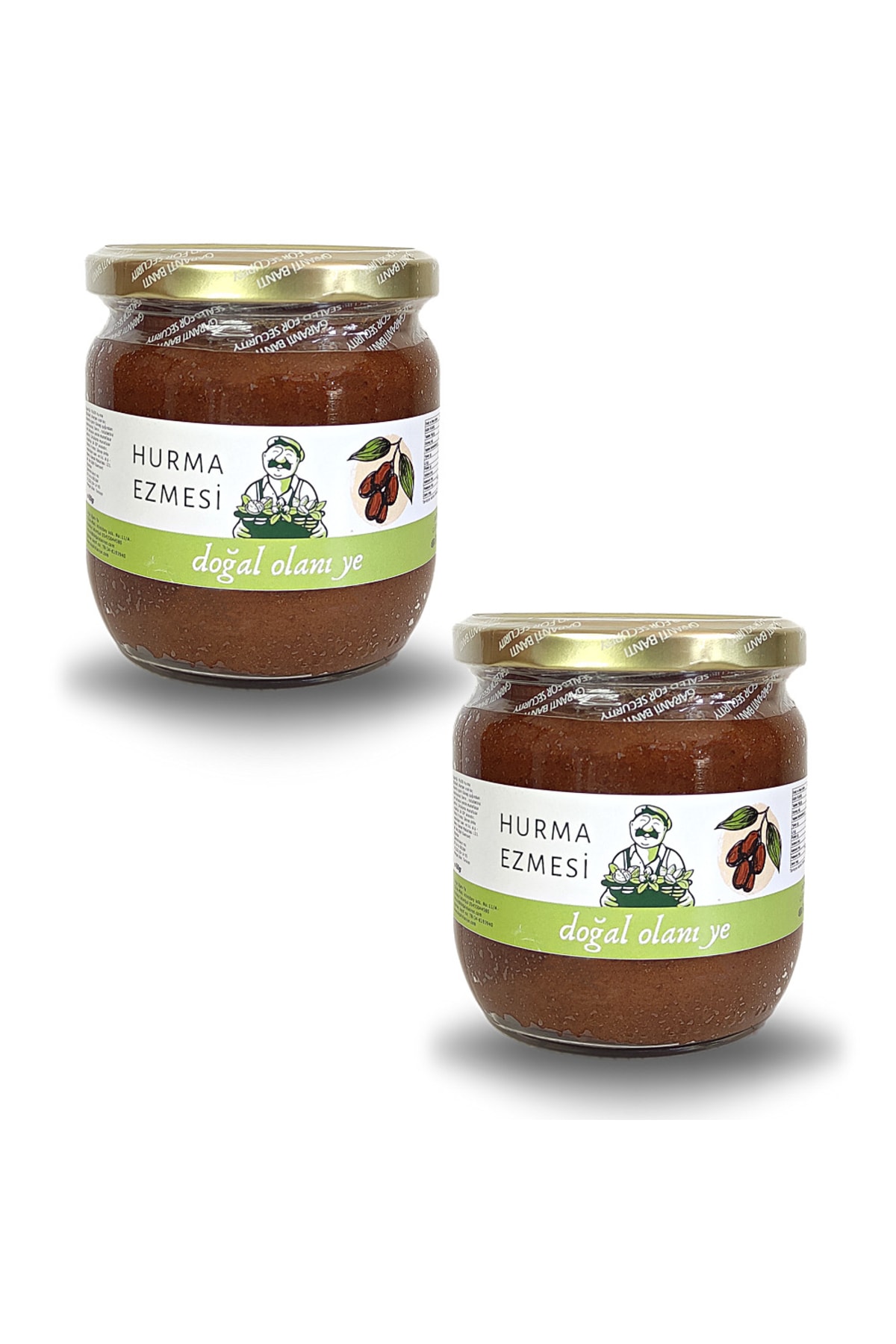 Doğal Olanı Ye %100 Doğal Ve Katkısız Hurma Ezmesi, Hurma Dolgusu, Hurma Püresi 450gr 2li Paket (2 ADET 450GR)