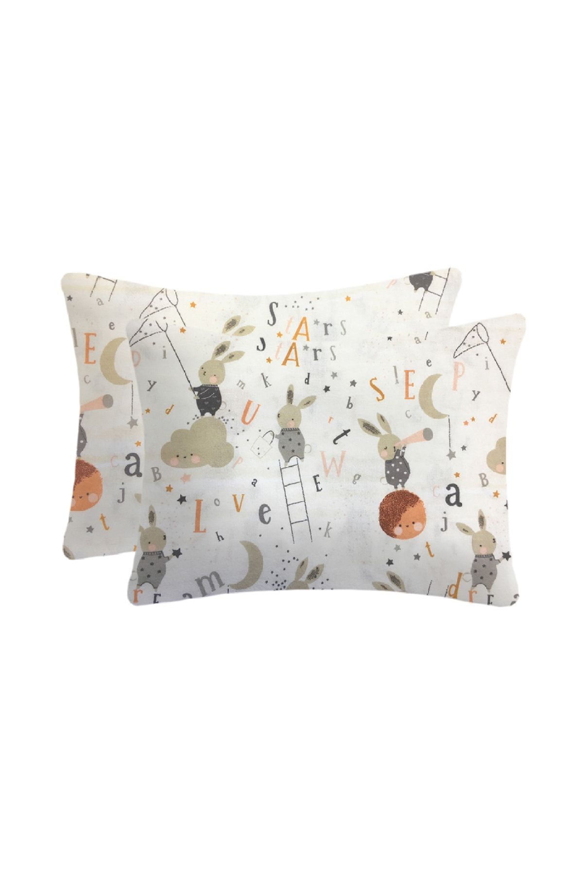 Lief Home Baby Kids Pillow and Pillowcase Gray Cotton Trendyol