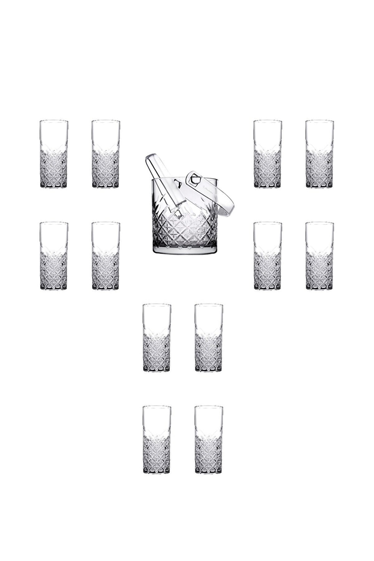 Timeless 13-Piece Raki Glass and Ice Bucket Set