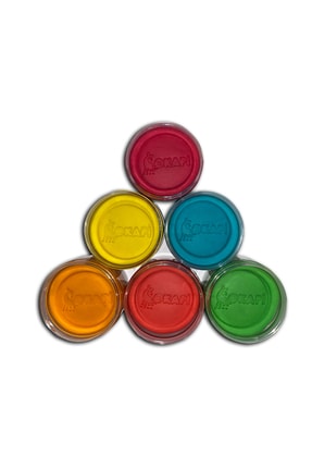 Okapi 6 Renk Doğal Hamur Premium Kavanoz 6x13 gr