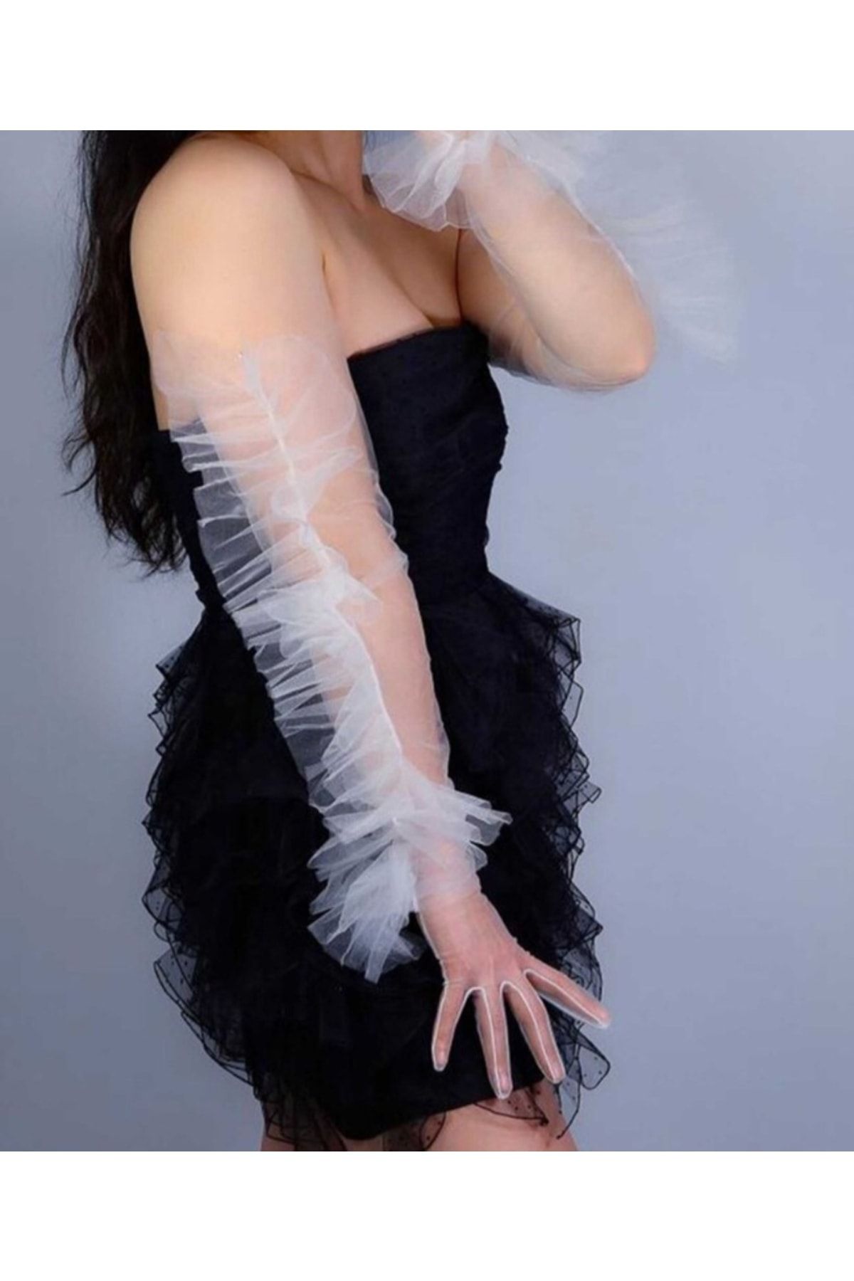 Frilly gloves on sale