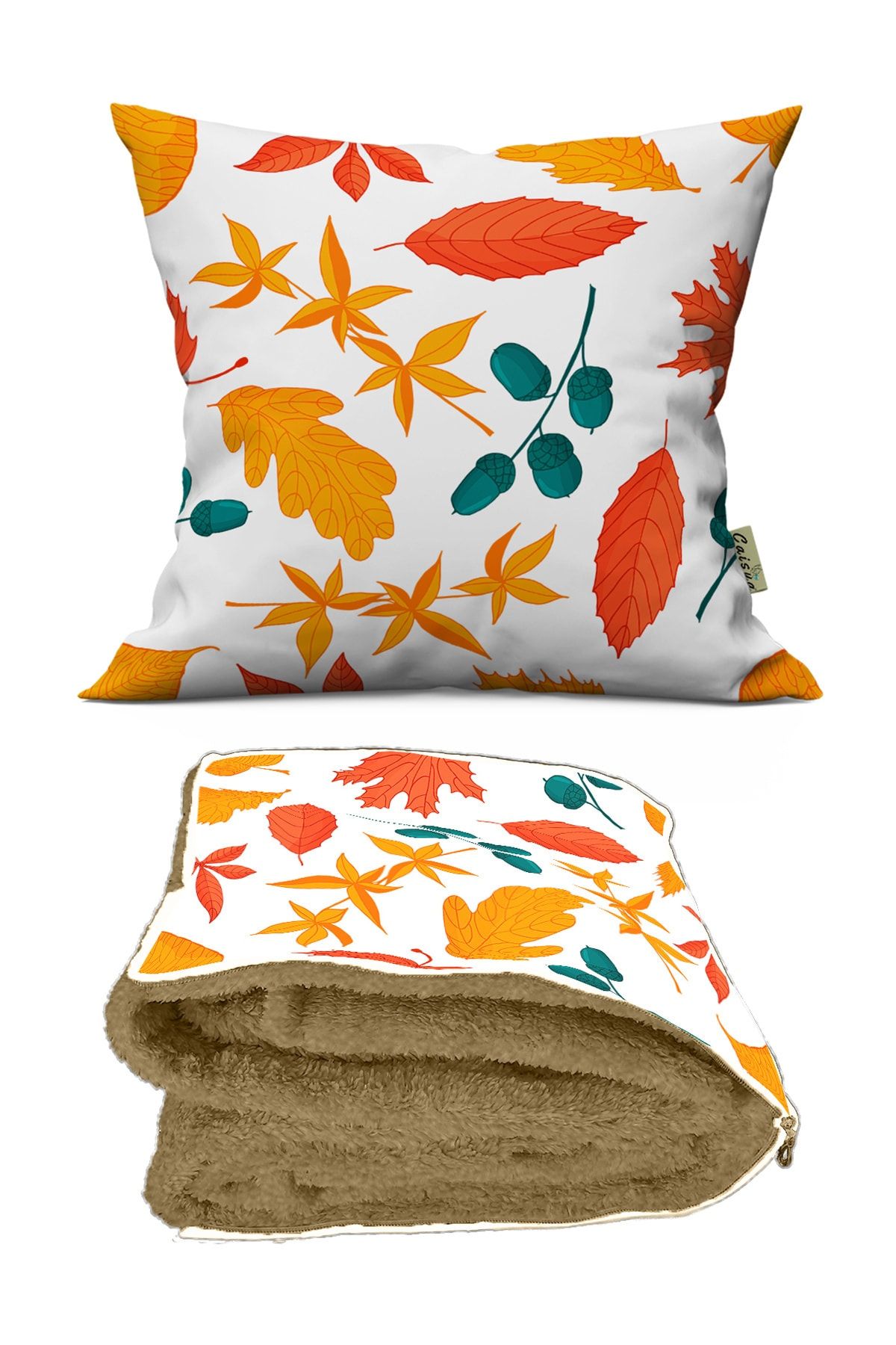 CeyCan Home Acorn Patterned Decorative Optional Pillow Cushion