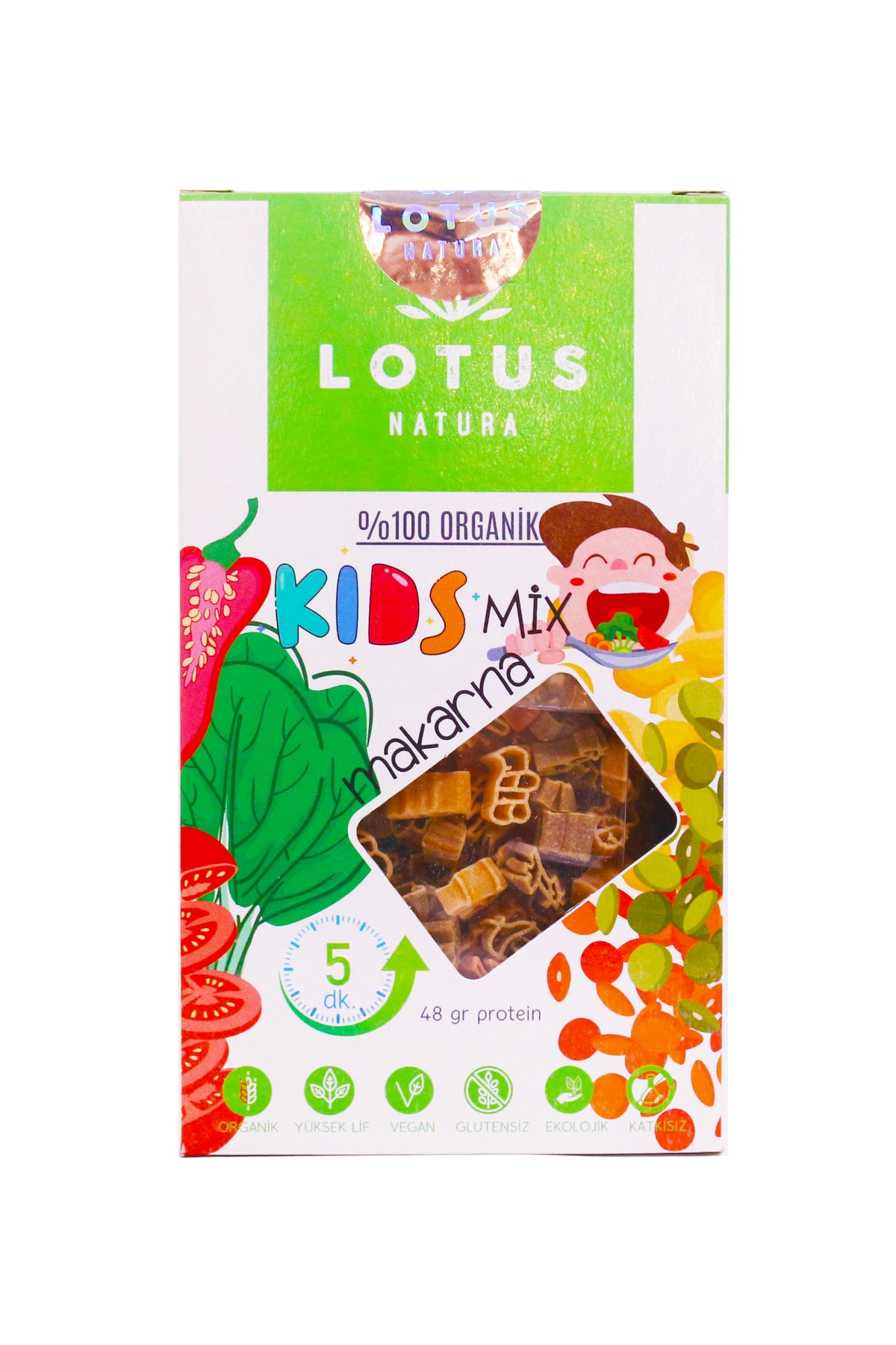 Lotus Natura Organik Kids Mix Makarna 200 gr