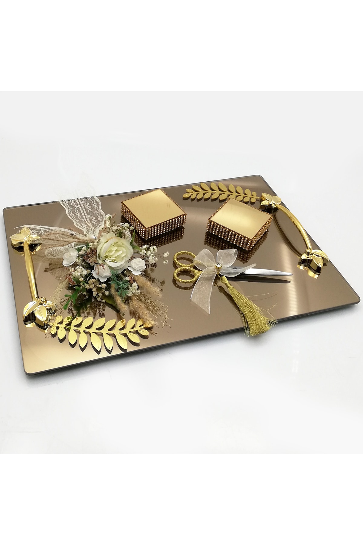 Lora Davet Söz, Nişan, Yüzük Tepsisi Dikdörtgen (1 ADET) Beyaz 53040