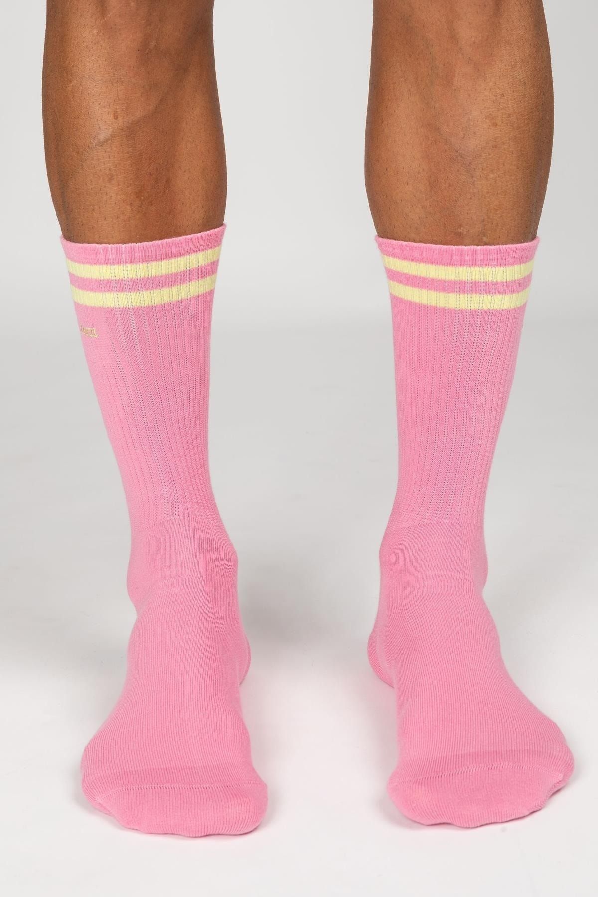 Paul Kenzie-Motley Socks Sosete lungi de tenis unisex brodate - Rainbow 2 3