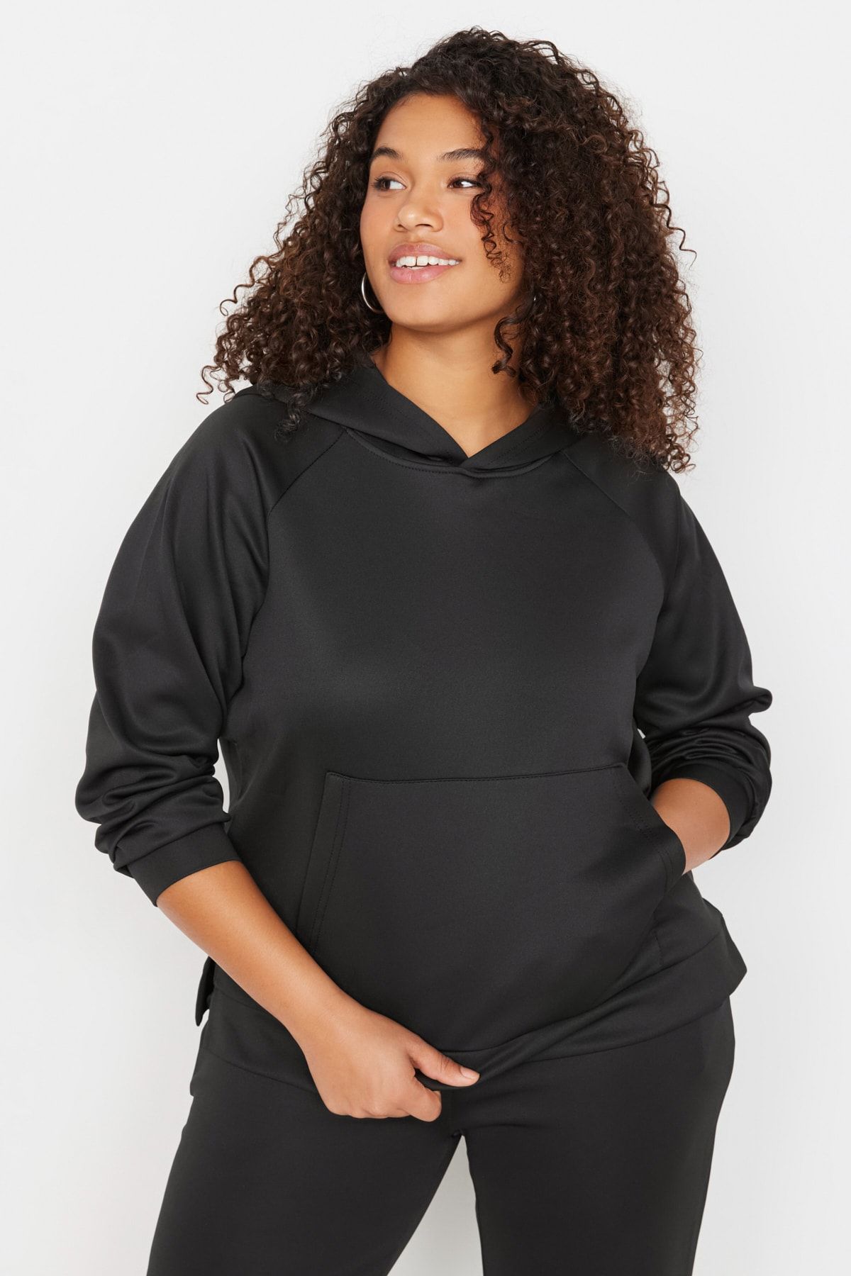 Plus size black sweatsuit store