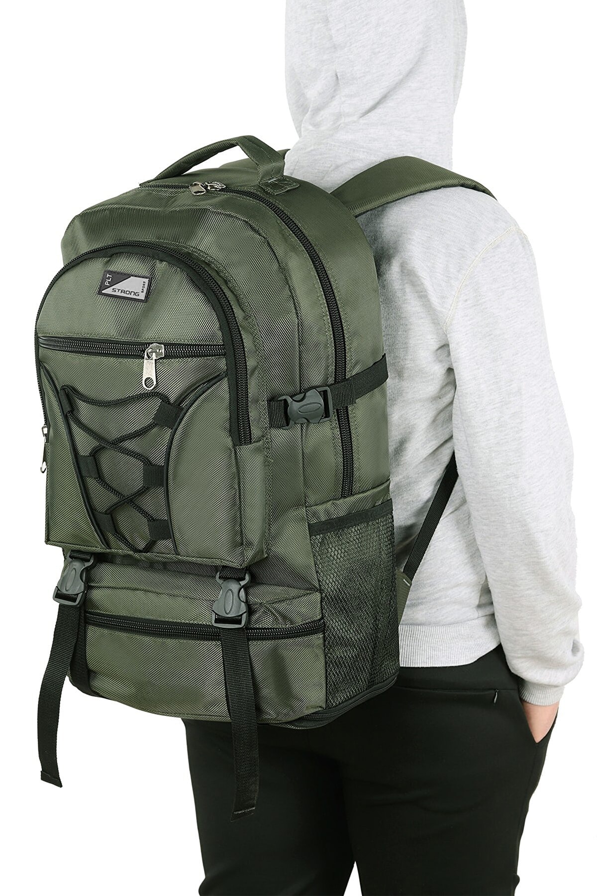 St-02 Mountaineer ضدآب چند چشمی کمپر-ساک مناسب سفر-کوهستانی آبی ناوی byhakan اورجینال - تصویر 9