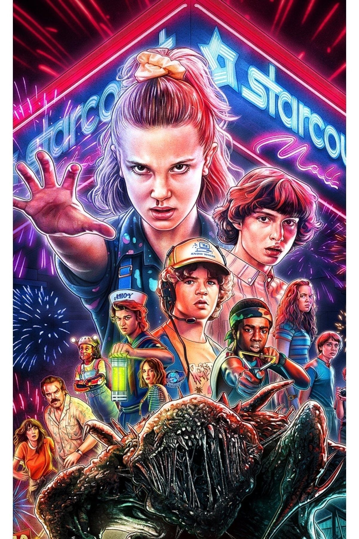 Genel Markalar Stranger Things Poster A4 Boyut 21 29 Cm Dijital Bask 200 Gr Parlak Ku e Ka t Parlak Fiyat Yorumlar Trendyol