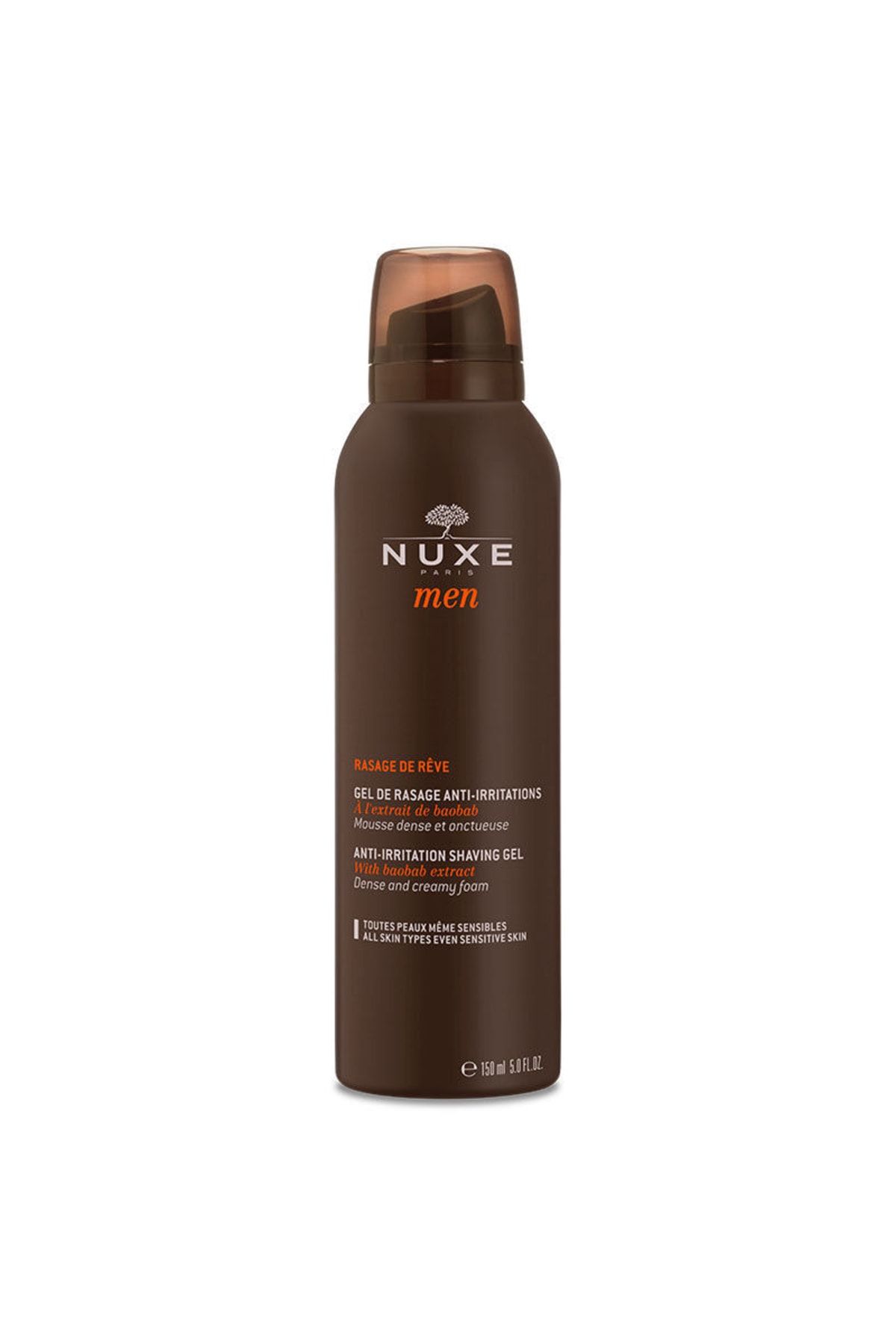 Nuxe Men Hassas Temizleyici Yoğun Kremsi Traş Jeli 150ml Sandal Ekstresi