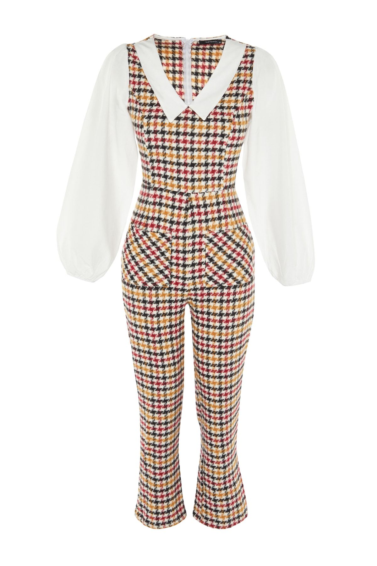 Yellow plaid hot sale jumpsuit