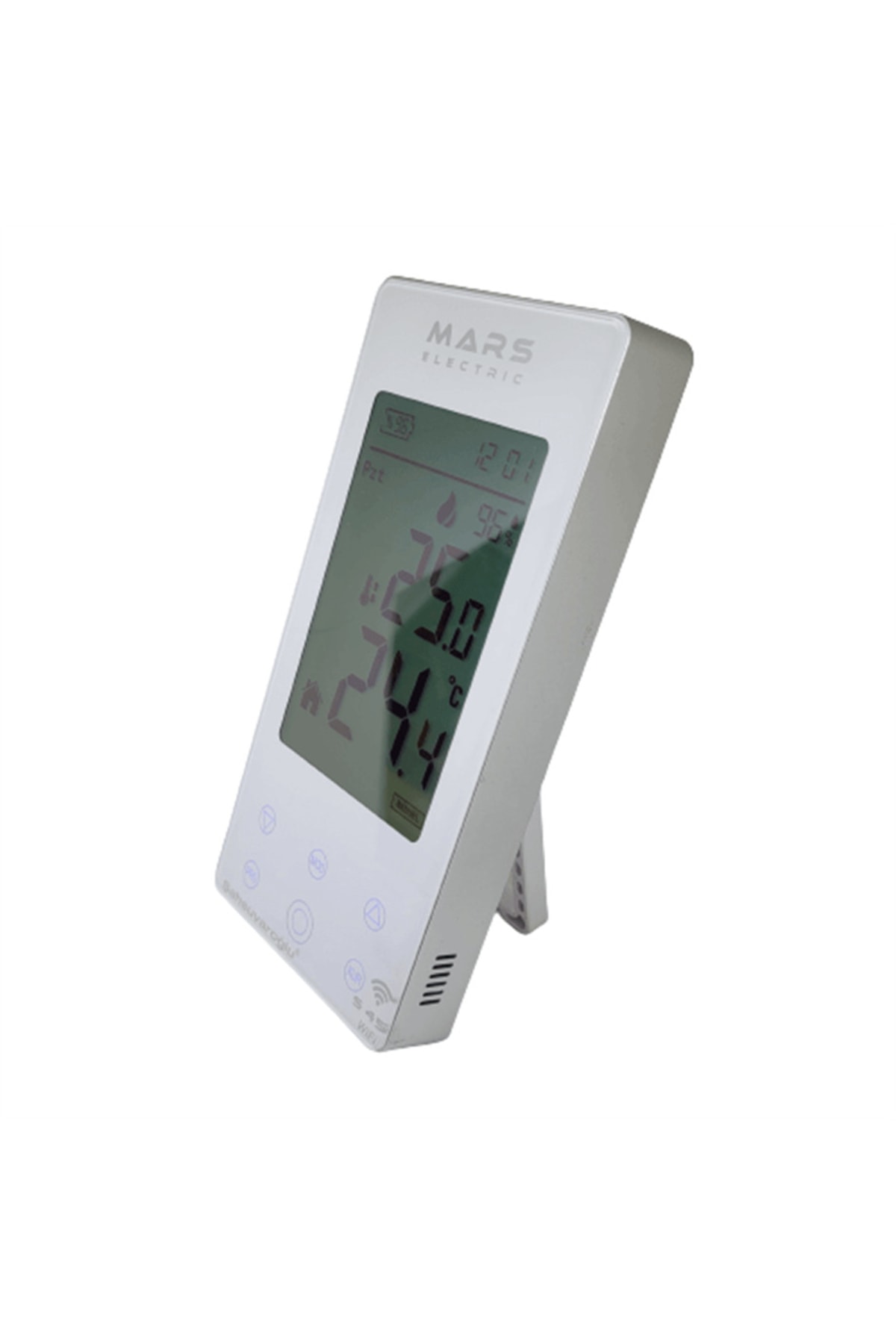 Mars S45 Wifi Internet Bağlantılı Kablosuz Programlı Oda Termostatı - Dijital- Beyaz