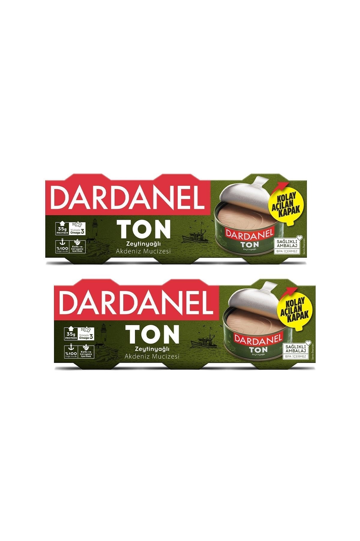 Dardanel Zeytinyağlı Ton Balığı 3x75 gr X 2 Adet .