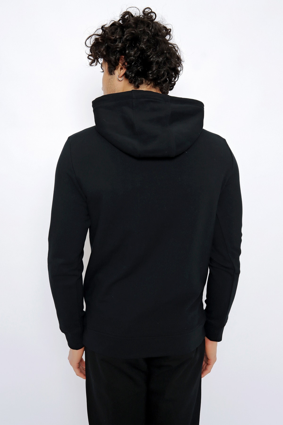 سویشرت مردانه مشکی یو اس پولو | 1454275 اورجینال - تصویر 3