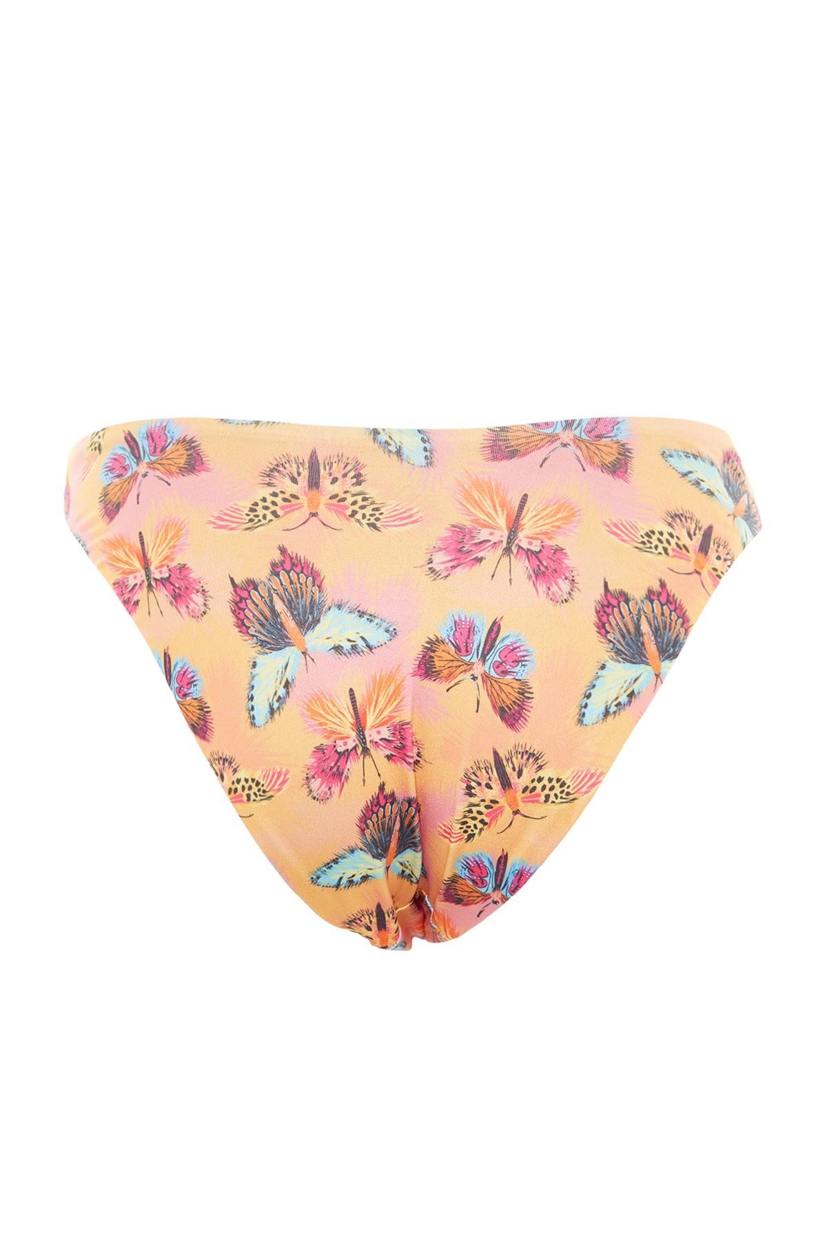 Trendyol Collection-TBESS23Ba00050 - Butterfly Patterned Regular Leg Bikini Bottom 8