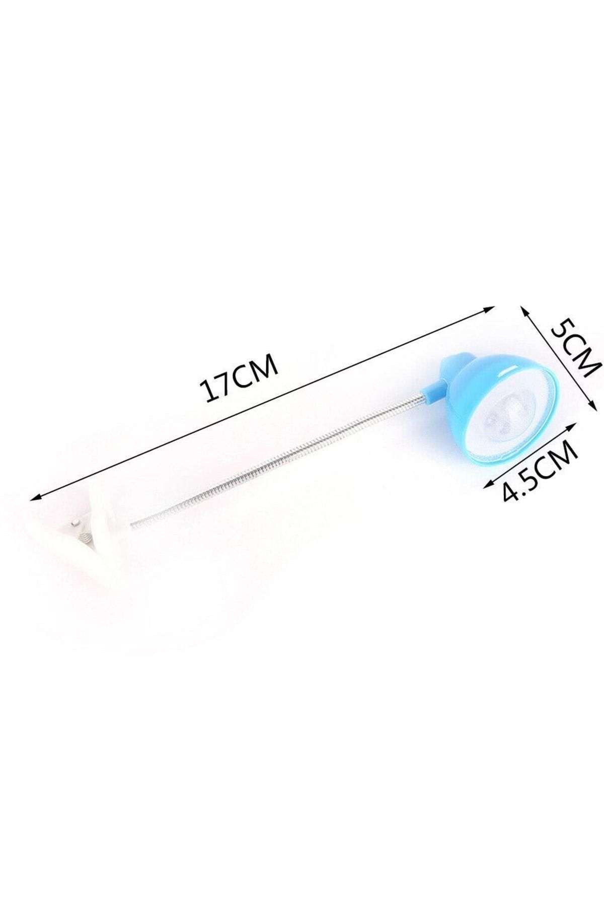 Akrobat Mandallı Pilli Led Lamba Kitap Okuma Lambası