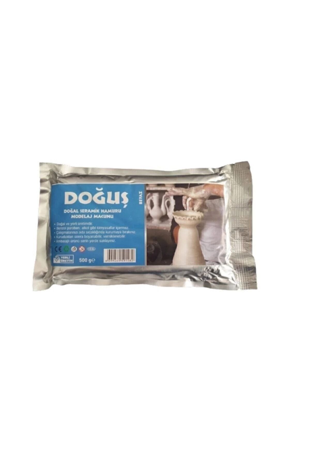 Doğal Seramik Hamuru Modelaj Macunu Seramik Hamuru 500gr