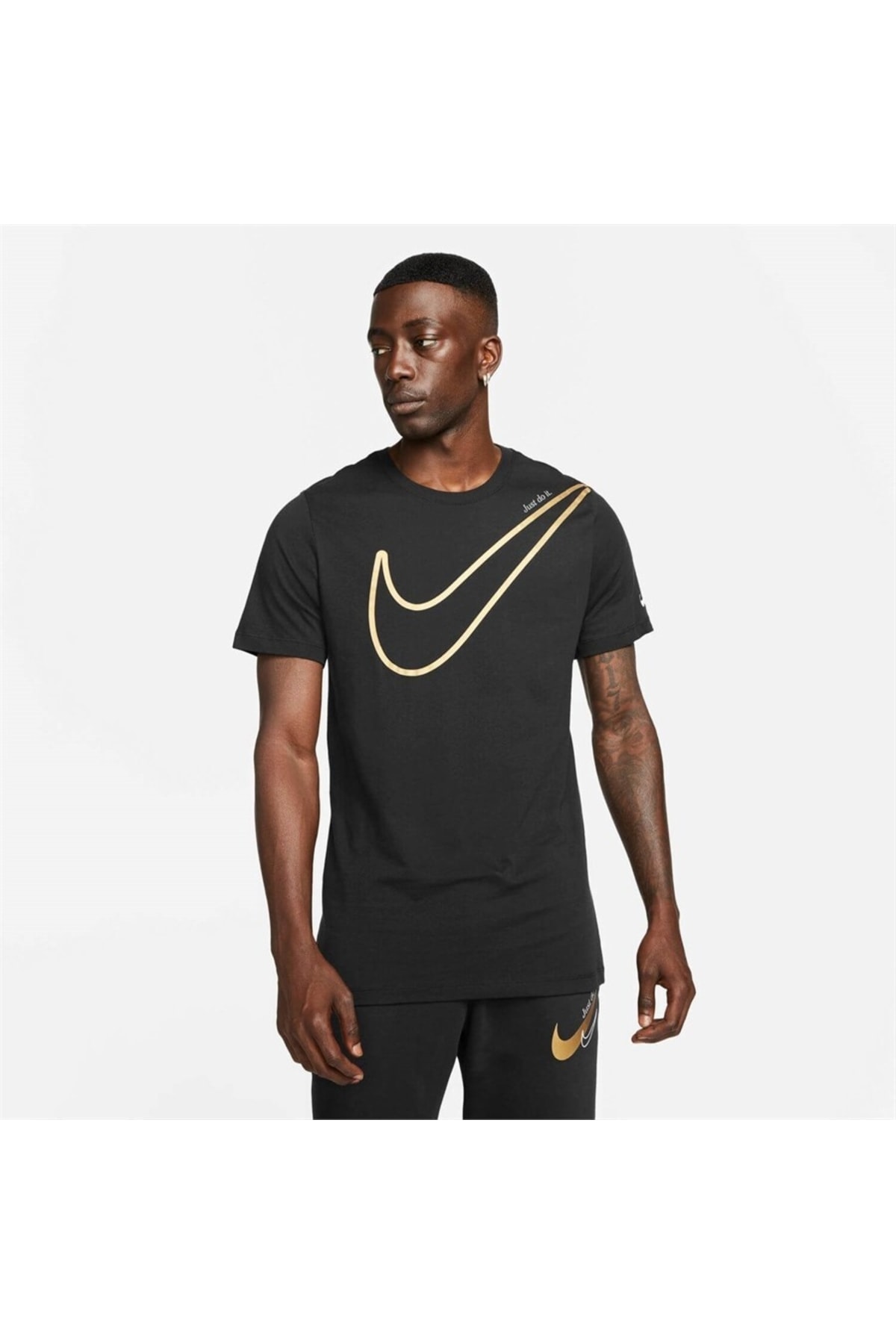 تی شرت ورزشی نایکی مردانه پنبه ای مشکی  راسته Regular/رگولار    بیسیک کژوال/روزمره | Nike DR9275-010 VN - تصویر 2
