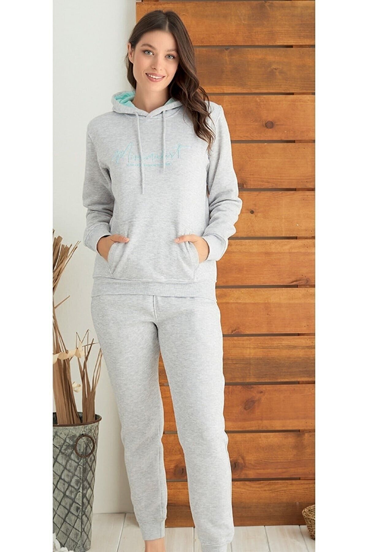 Grey loungewear tracksuit top
