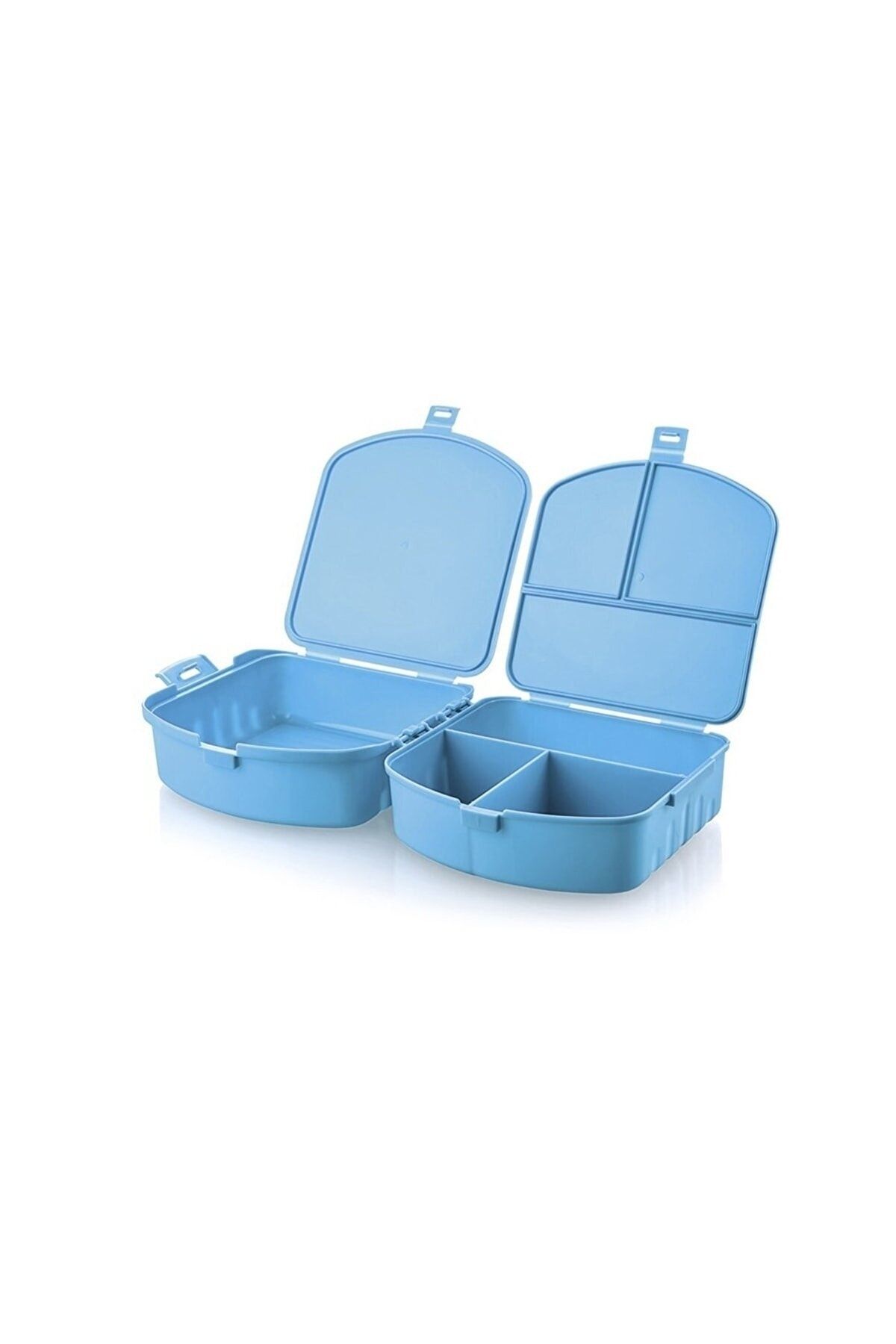 Vakia-Purple Compartmented Lunch Box / Two Compartment Lunch Storage Container Box 4