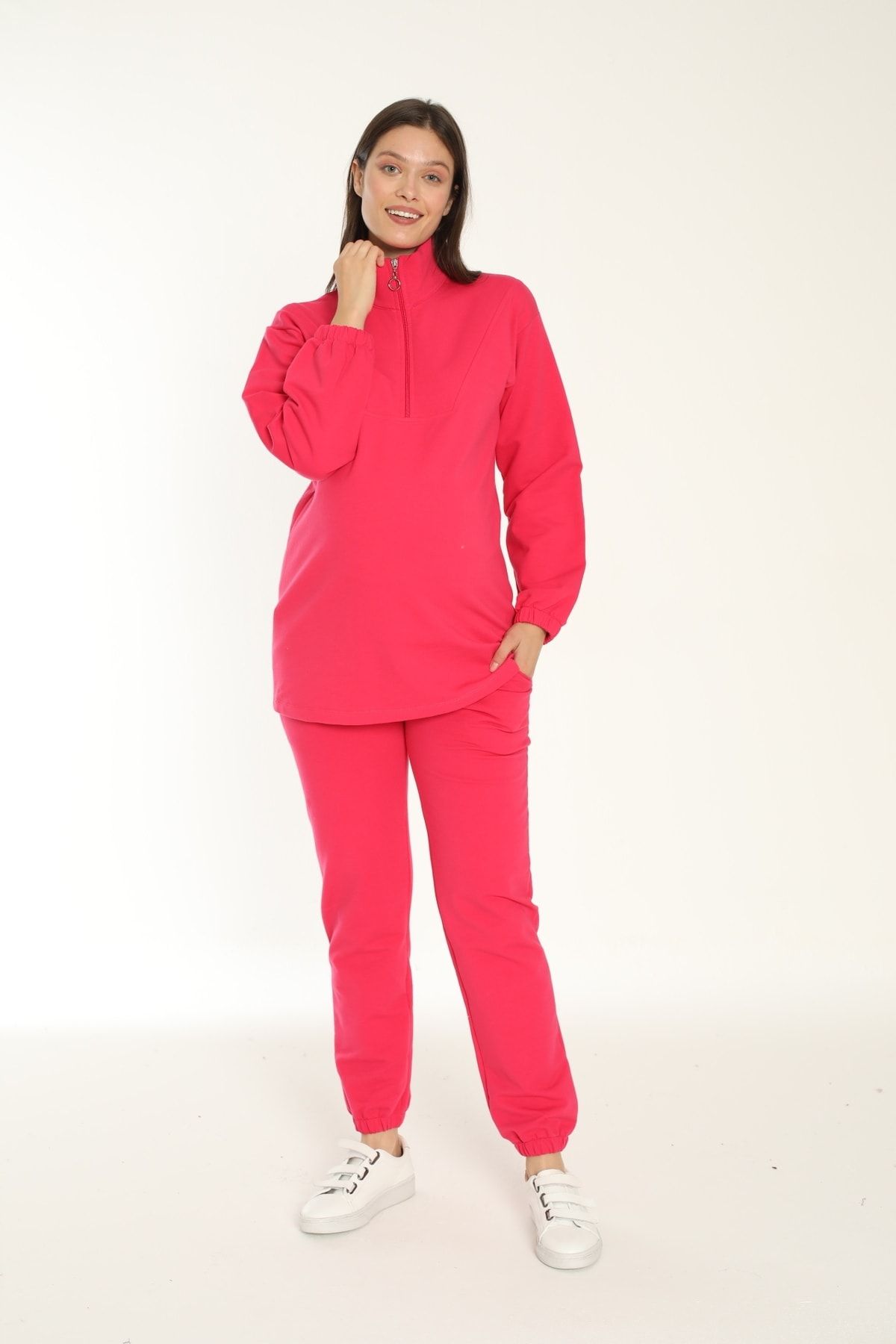 Miss Dünya Lissa-Fuchsia Maternity and Maternity Tracksuit Set 4