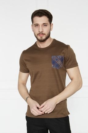 Kahverengi Slim Fit T-shirt P0GY0410211-901