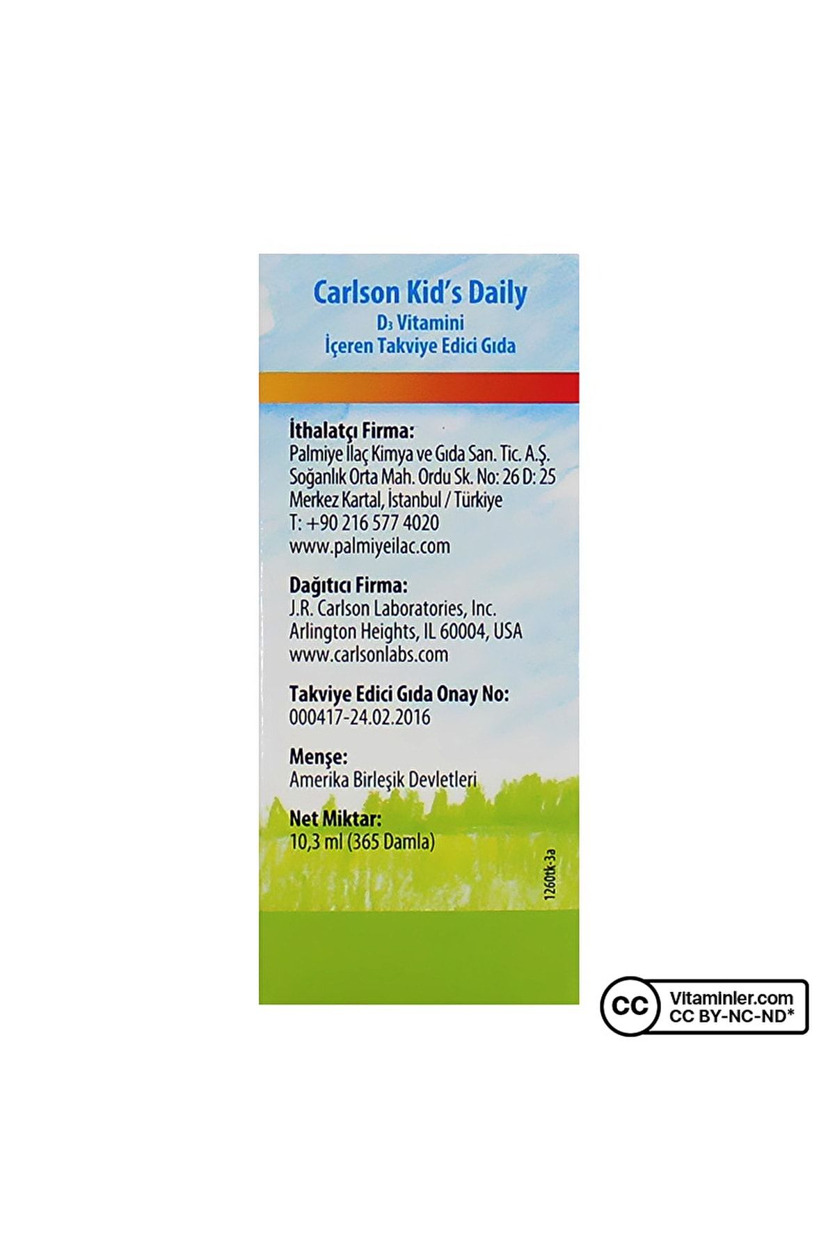 Carlson-Daily for Children D3 400IuVitaminDrop- 10.3 Ml 5