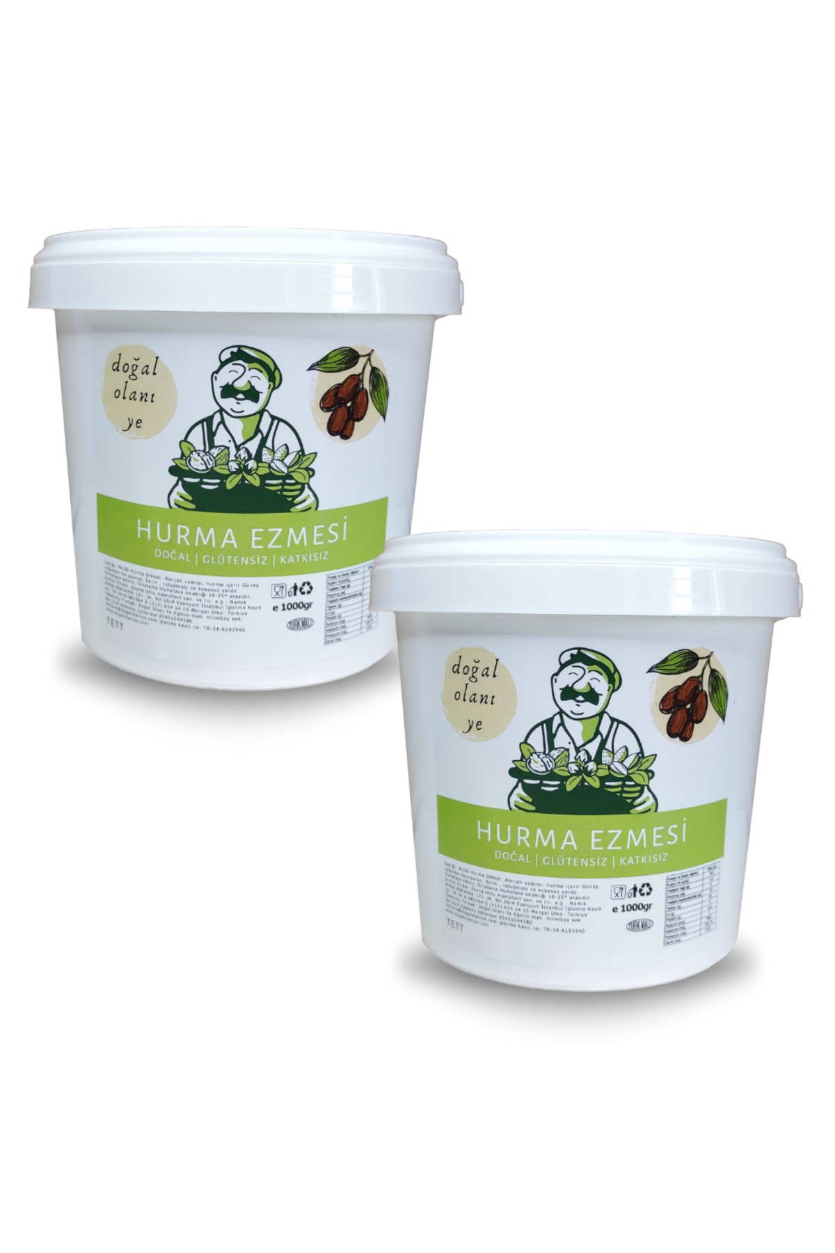 Doğal Olanı Ye %100 Doğal Ve Katkısız Hurma Ezmesi, Hurma Dolgusu, Hurma Püresi 2li Paket (2 ADET 1KG)