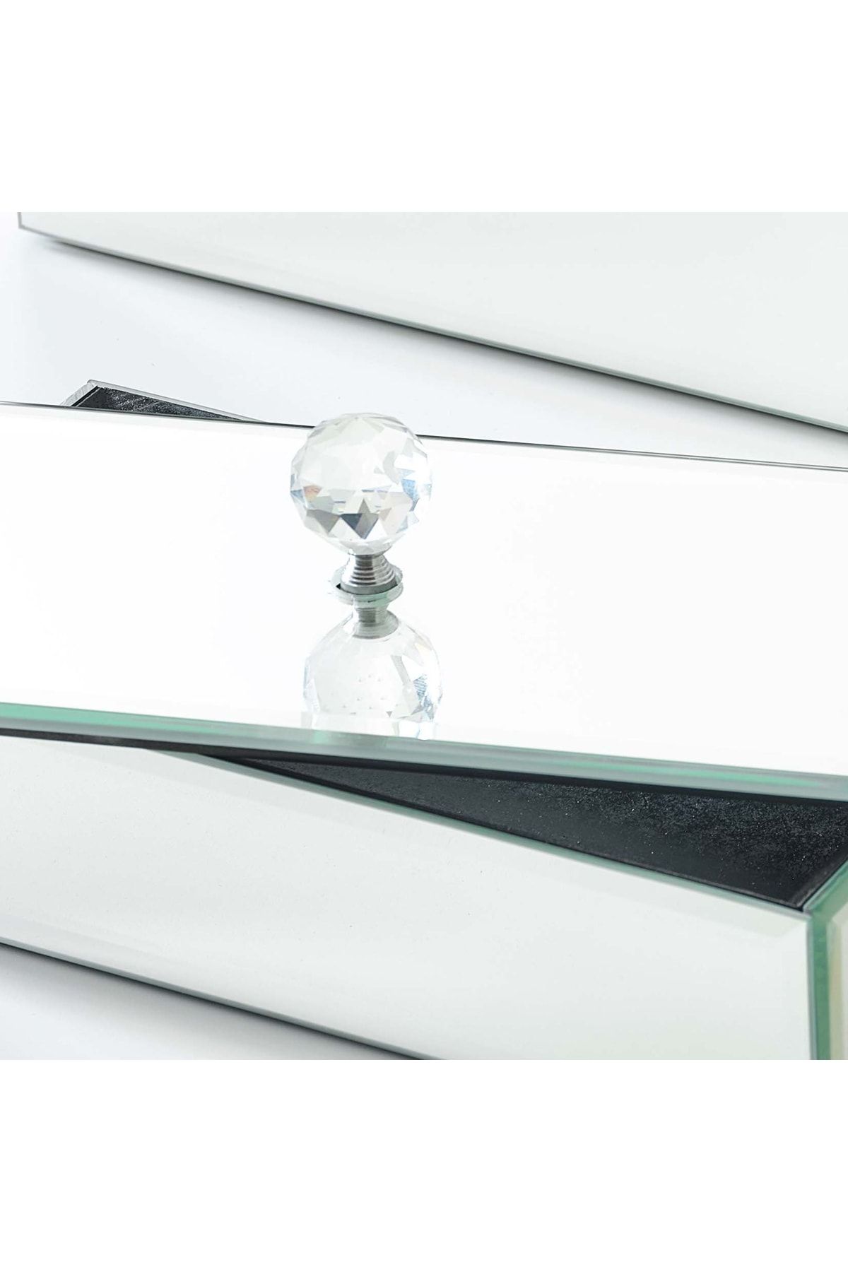 SCMİRROR-Mirrored Box Makeup Box Table Top Box Decor Mirrored 5