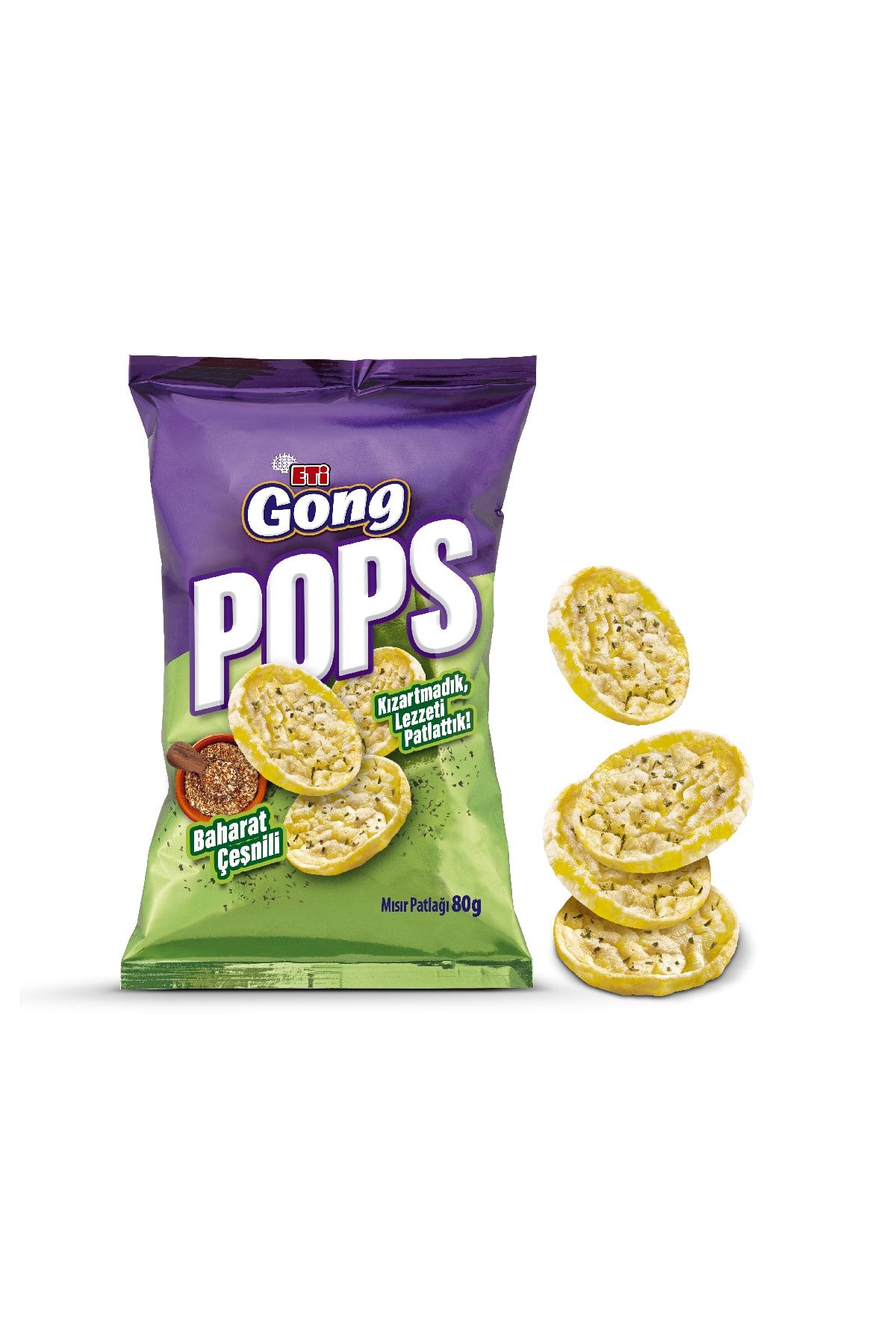 Eti Gong Pops Baharatli Misir Patlağı 80 g x 10 Adet Fiyatı, Yorumları