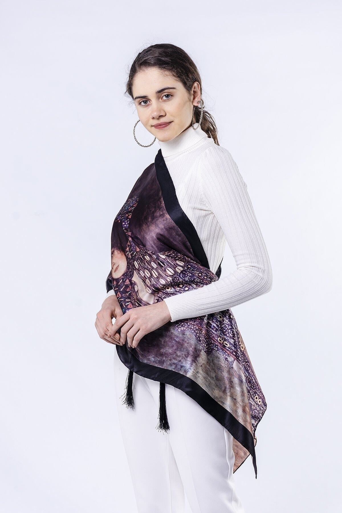 Nomads Felt-Silk Scarf| 55x180cm| Gustav Klimt Emilie Floge| Nomads Felt 6