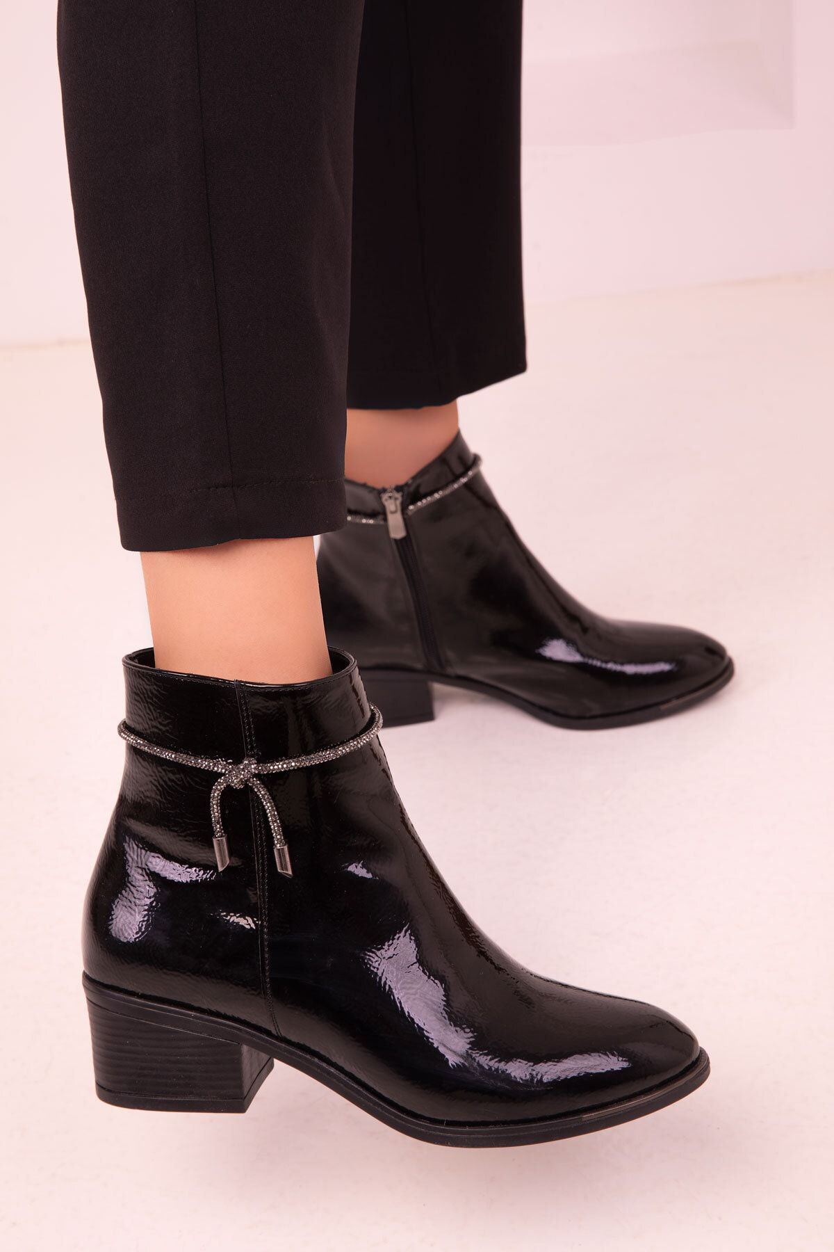 SOHO Siyah Rugan Kadın Bot &amp; Bootie 17623 ZN6412