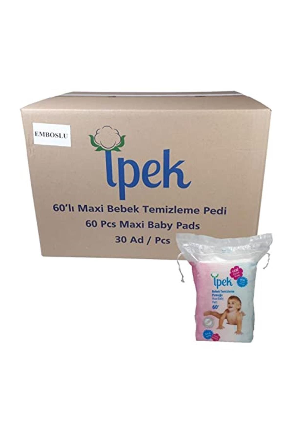 İpek Bebek Temizleme Pamuğu 60 x30 Paket