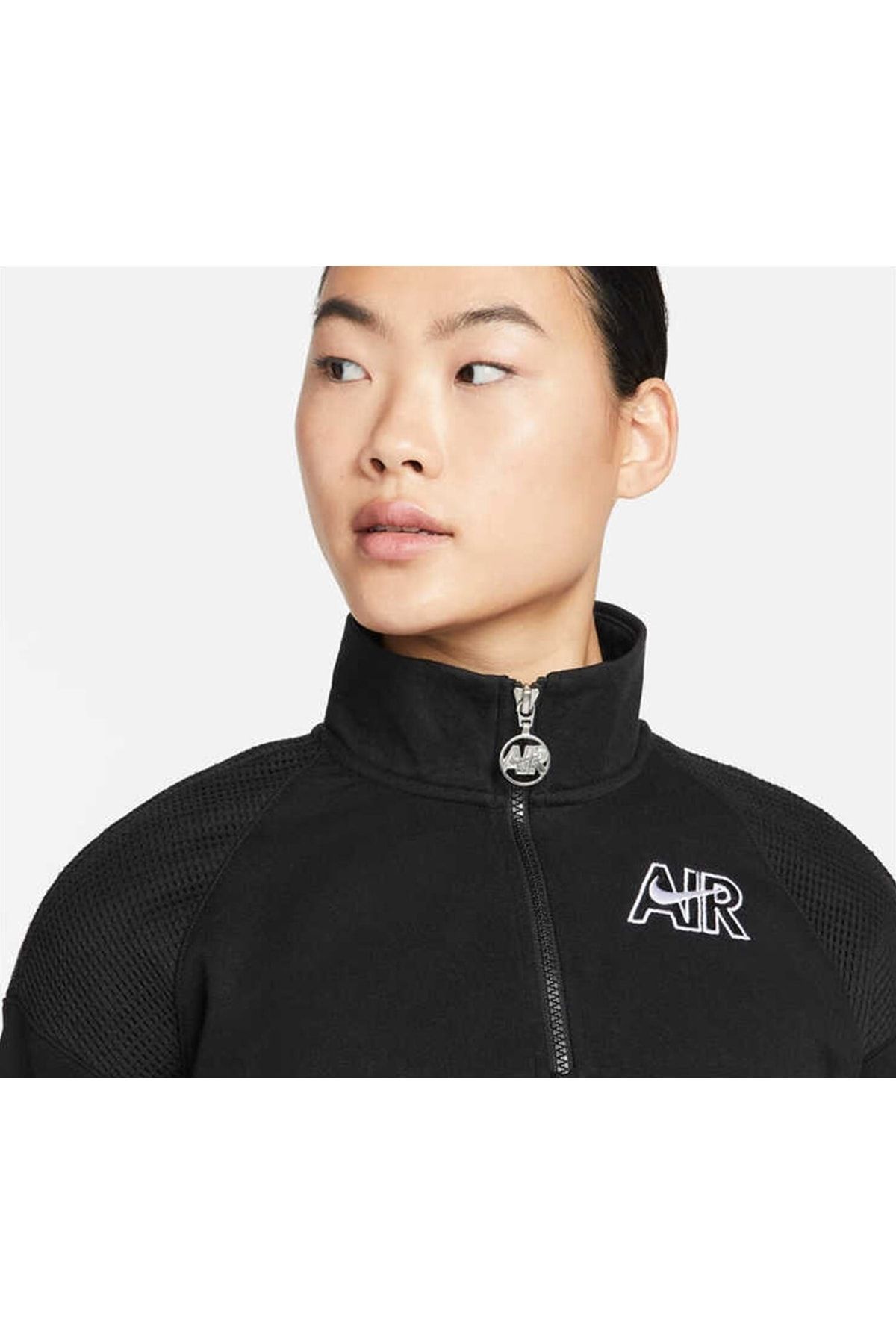 Nike Sportswear Air 1 4 zip Women s Fleece Top Dn4998 010 Trendyol