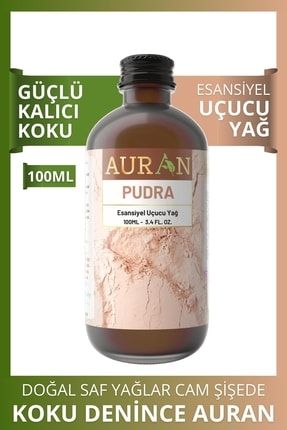 Pudra Saf Esansiyel Uçucu Yağ Buhurdanlık Yağı Difüzör Esansı Aromaterapi Ortam Küre Koku 100ml UÇUCUYAĞ100ML41