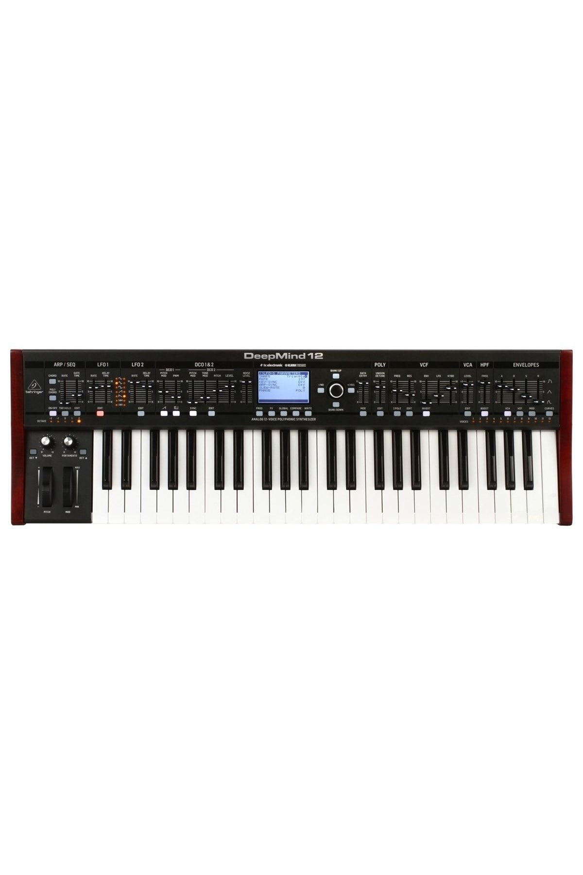 Behringer deepmind 12 synthesizer top
