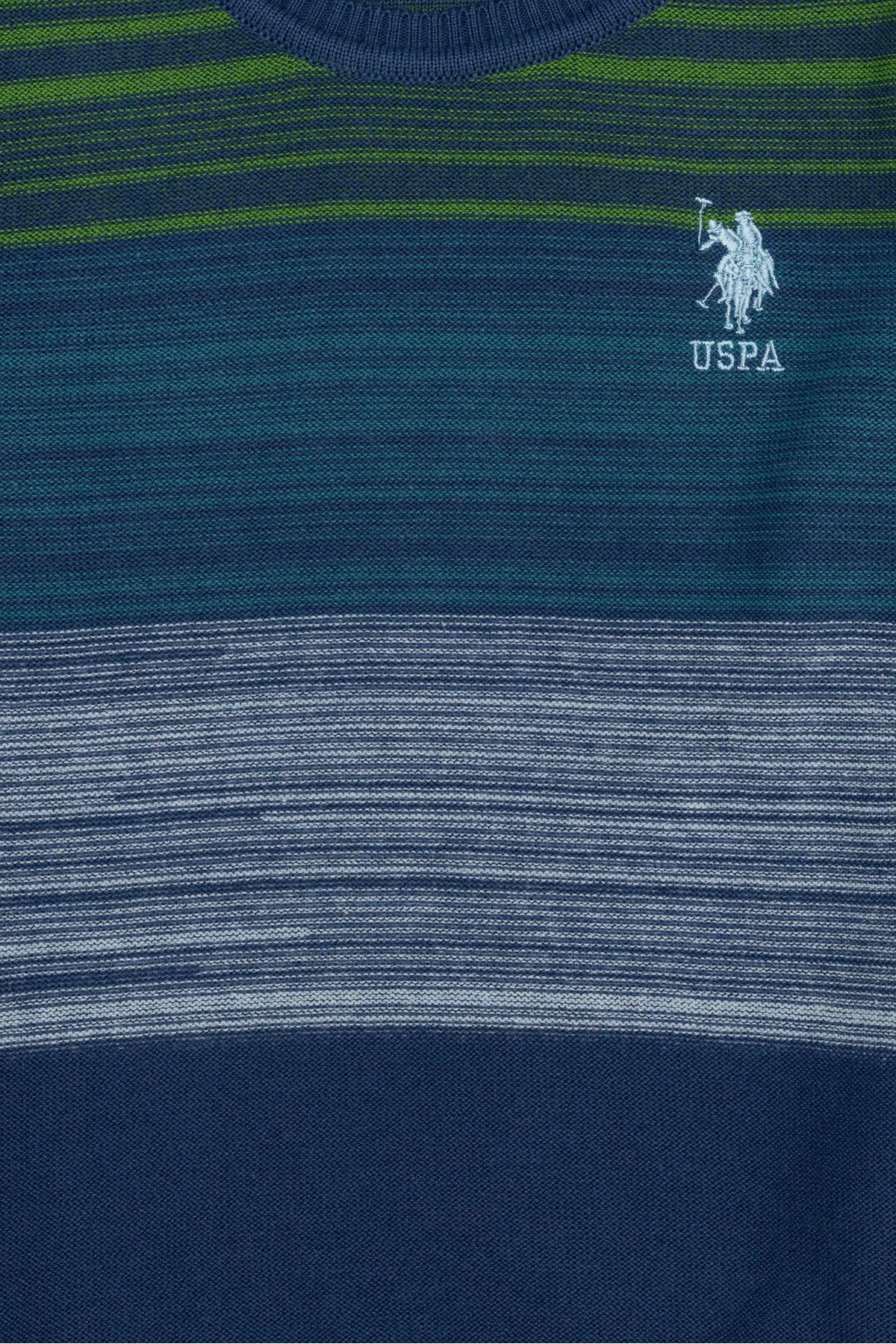 U.S. Polo Assn.-Pulover cu dungi albastre pentru baieti 3