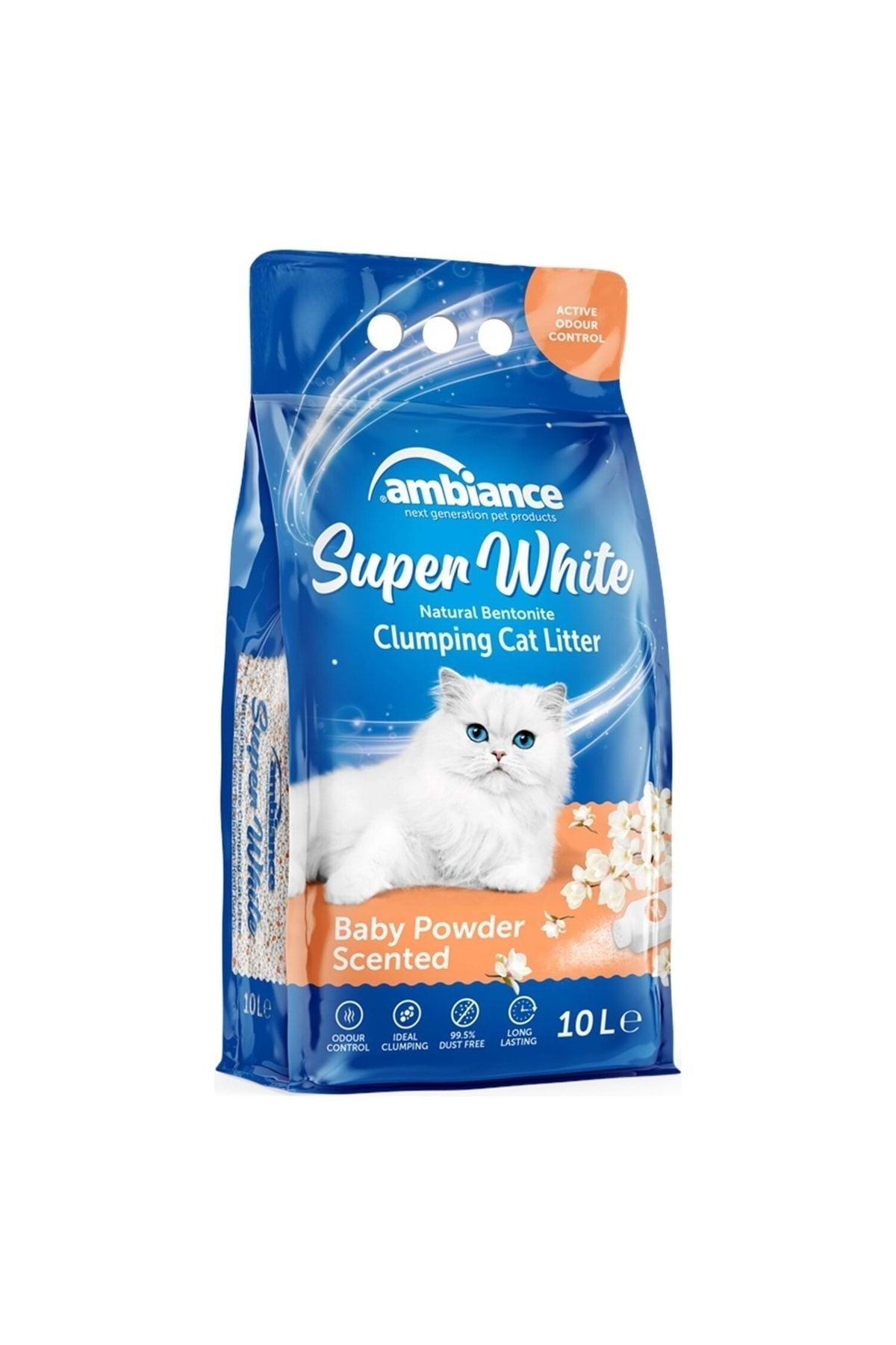 Ambiance Bebek Pudralı  Kedi Kumu 10 Lt