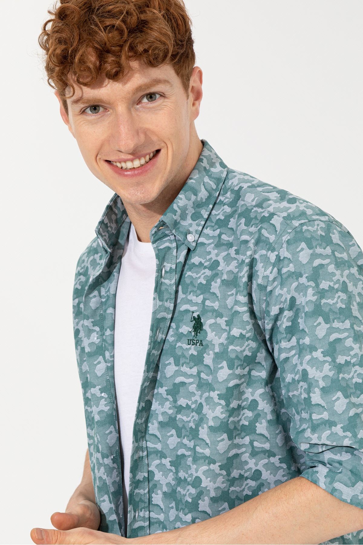 U.S. Polo Assn. Shirt Green Trendyol