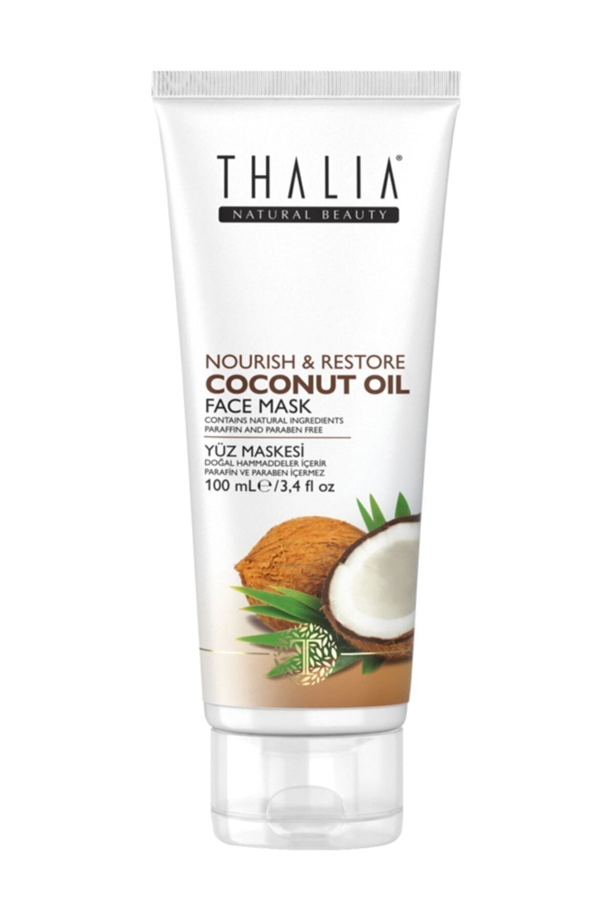 Thalia Natural Beauty Coconut Oil Besleyici Ve Onarıcı Yüz Maskesi 100 ml