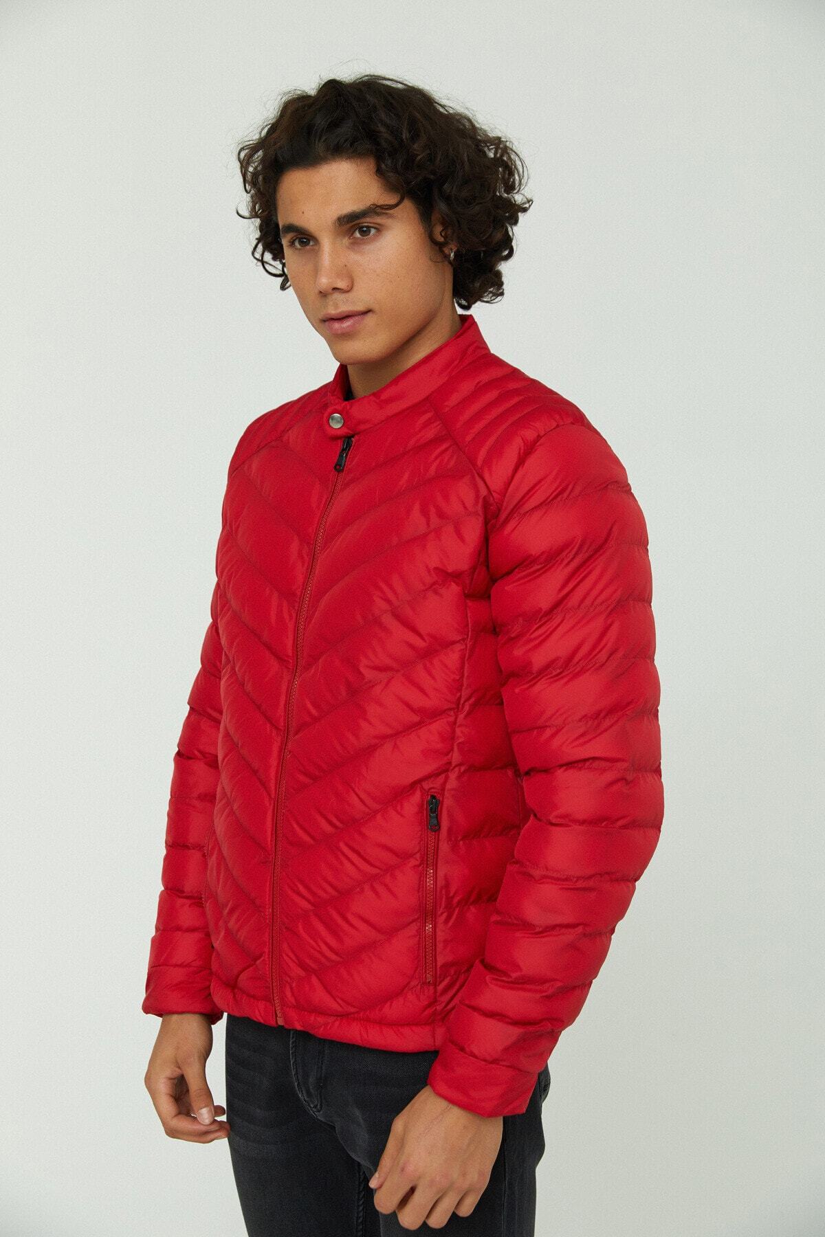 کاپشن مردانه قرمز Cazador | 1022 MONT اورجینال - تصویر 2