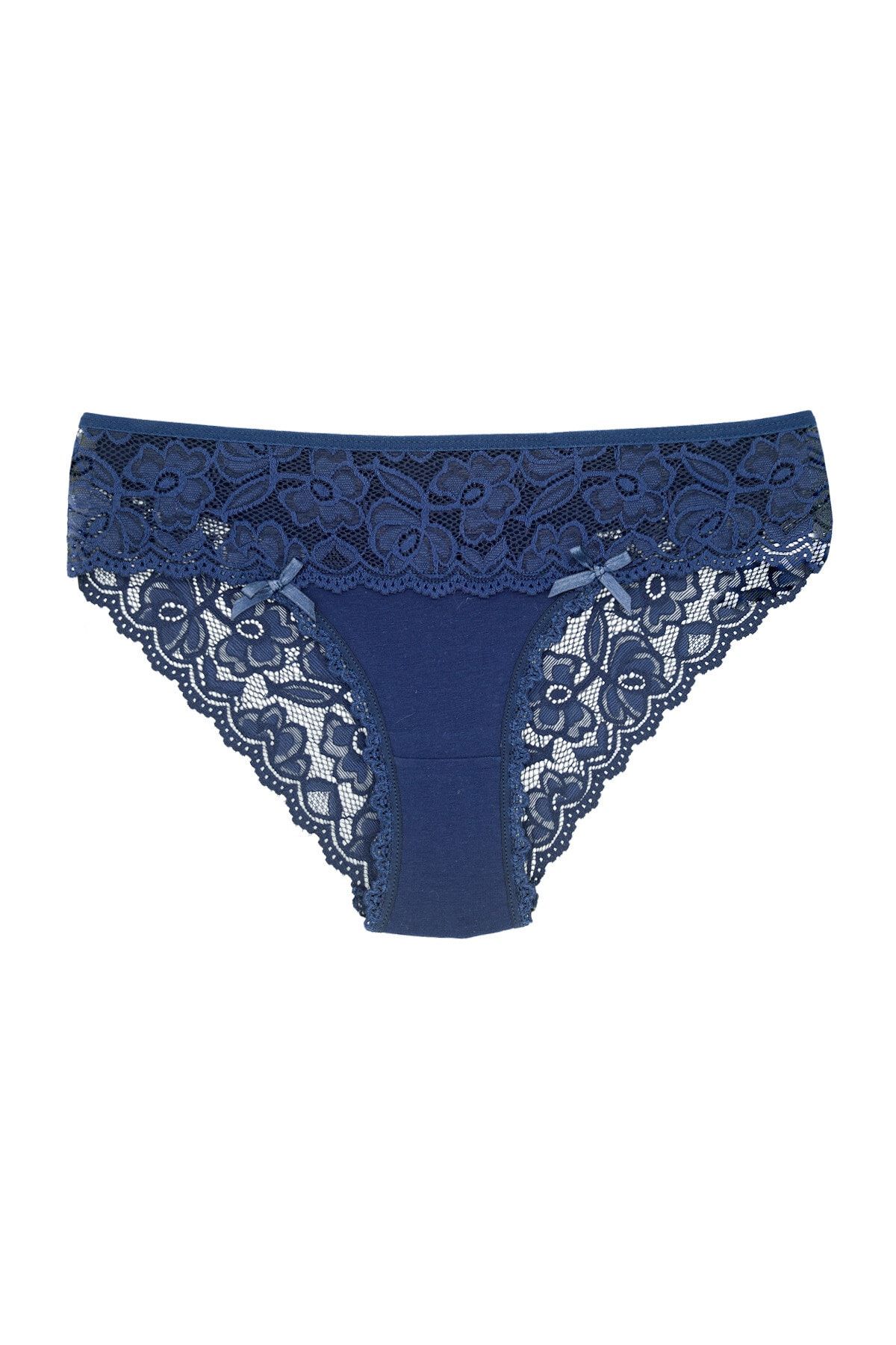 Navy blue lace panty, Women's panties