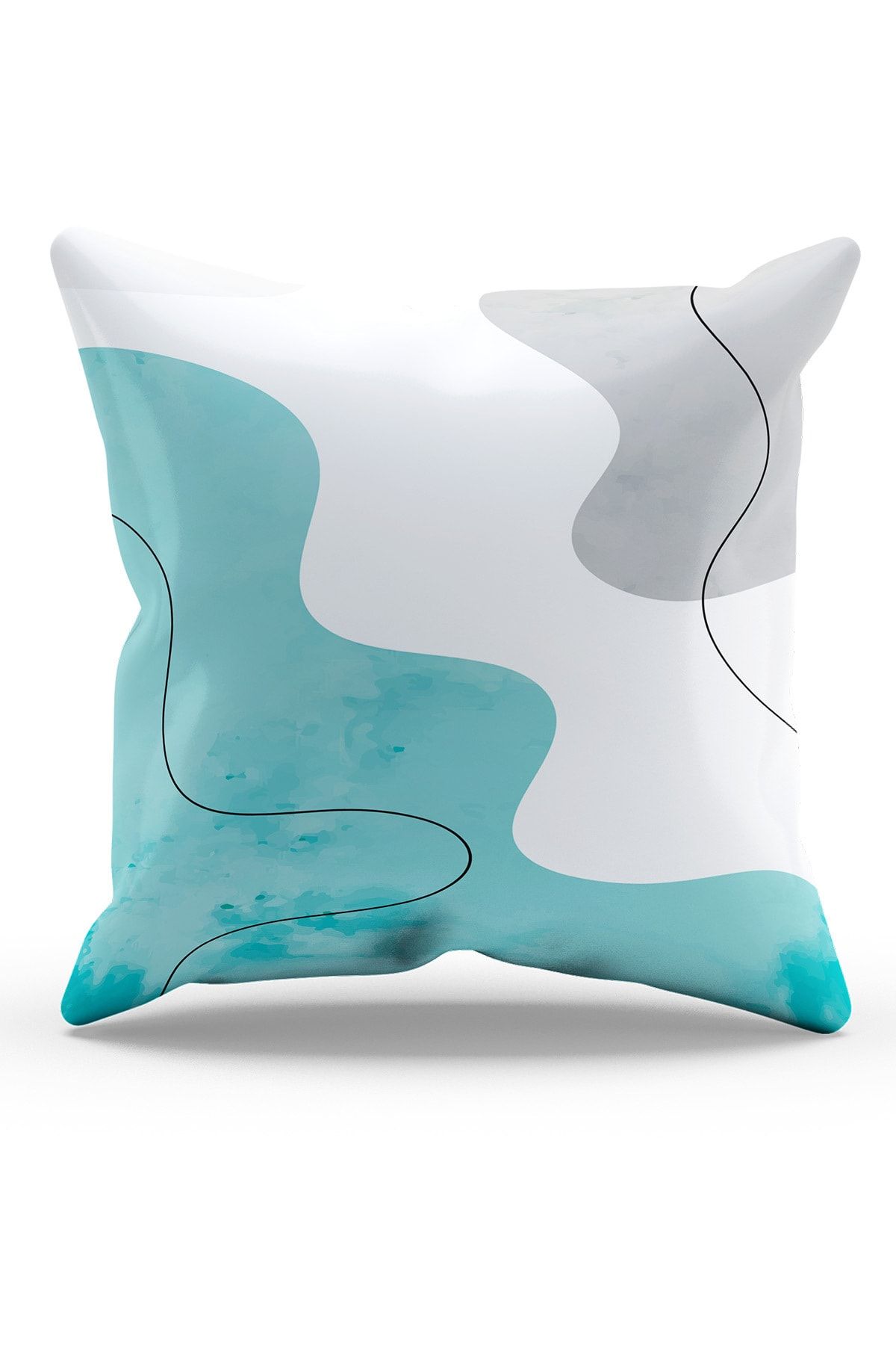 Moud's-Double Sided Printed Undulation Patterned 4-Piece Combination Suede Throw Pillow Cover 4