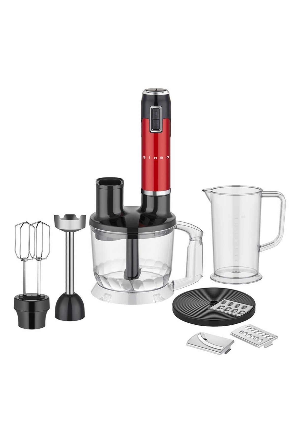 Sinbo-Shb 3178 5 Function Hand Blender Set (Red) 1
