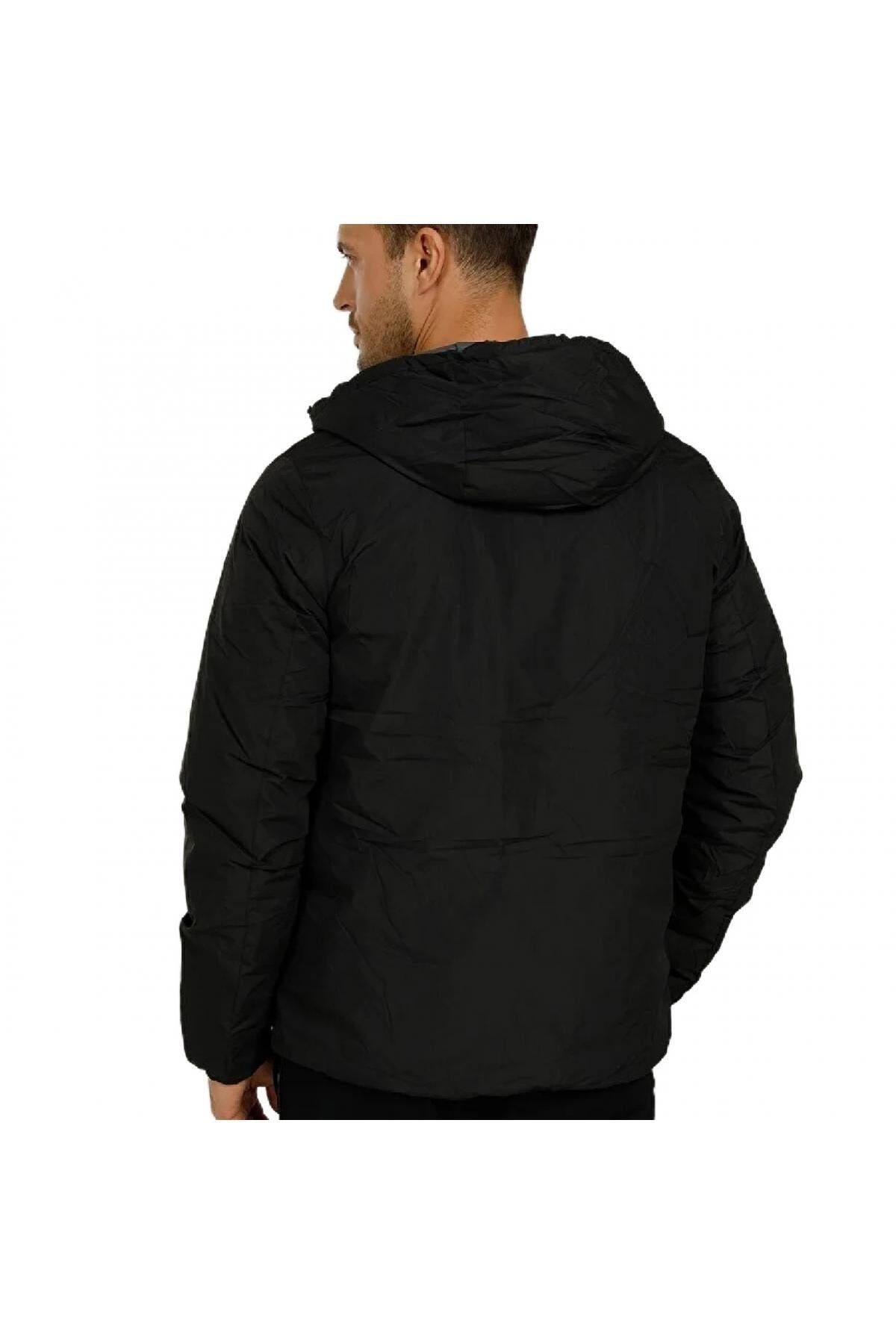 lumberjack 2w M-sn55 Lucas Coat Çift Taraflimont Siyah Erkek Mont IB10058
